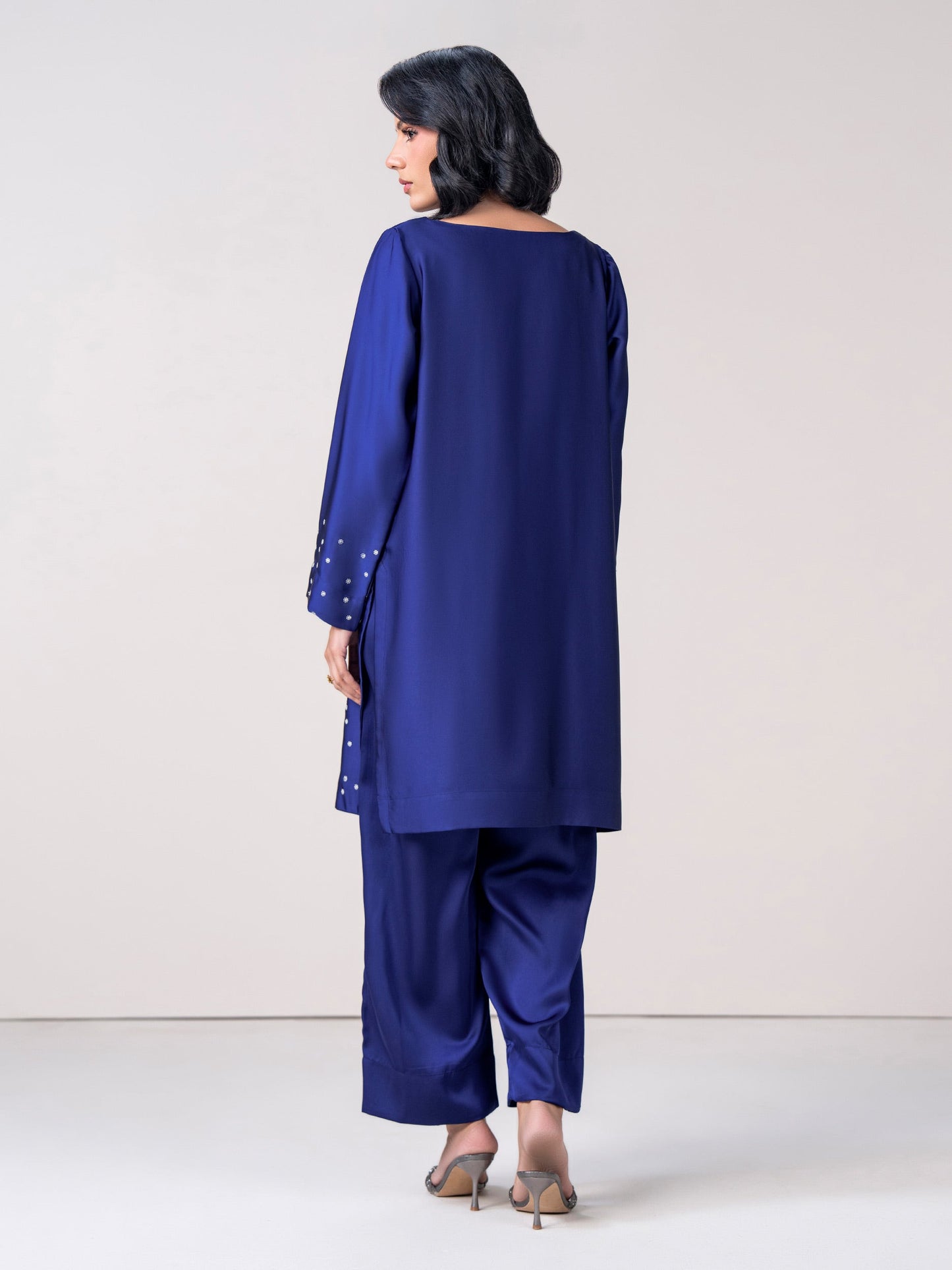2 Piece Silk Suit- Embroidered (Pret)