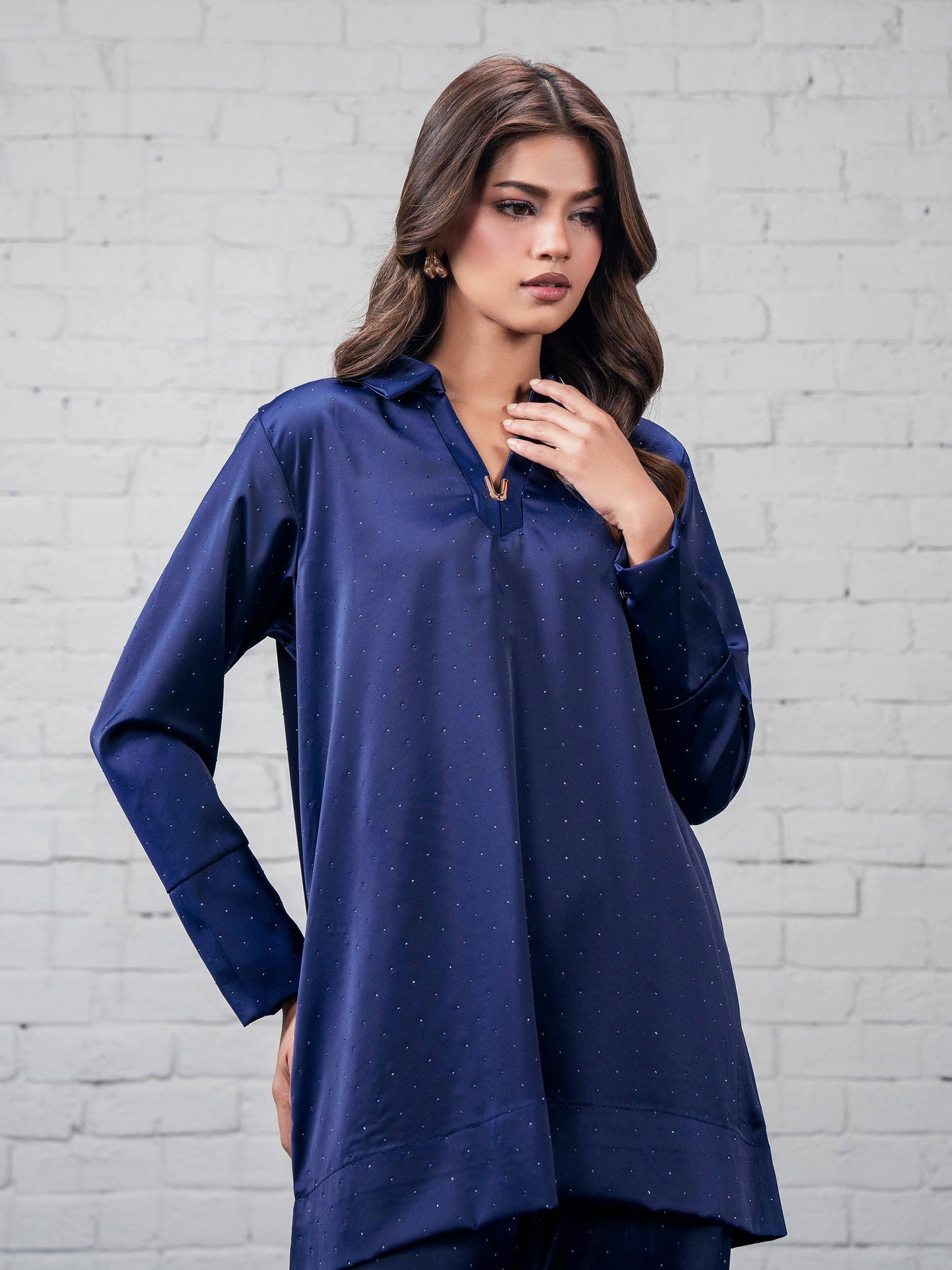 Silk Co-ord Set- Embellished