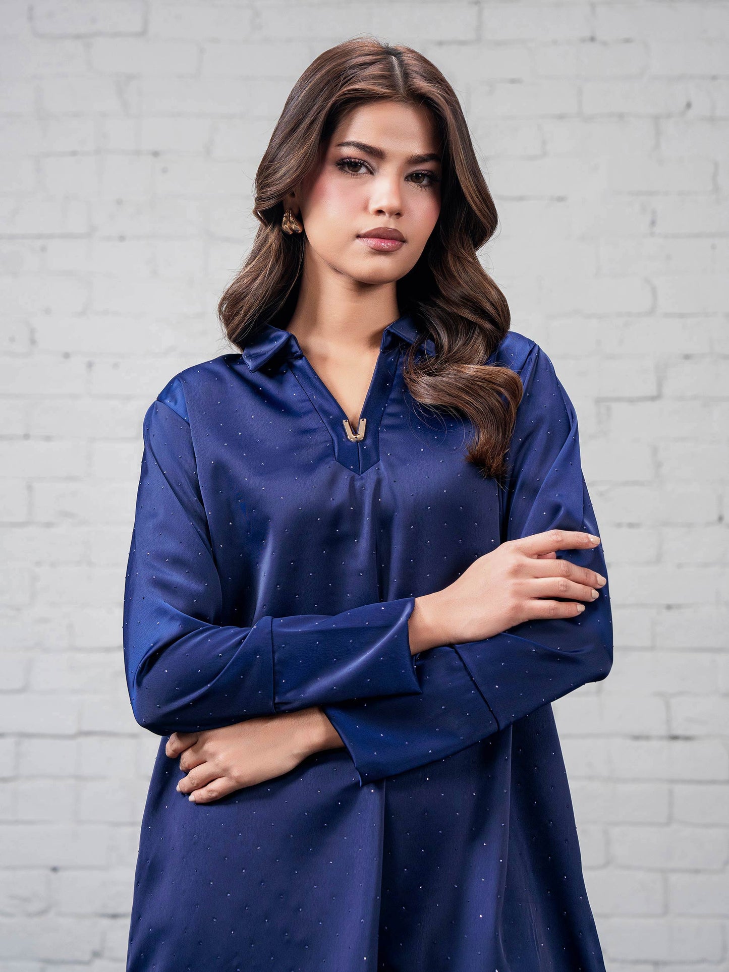 Silk Co-ord Set- Embellished