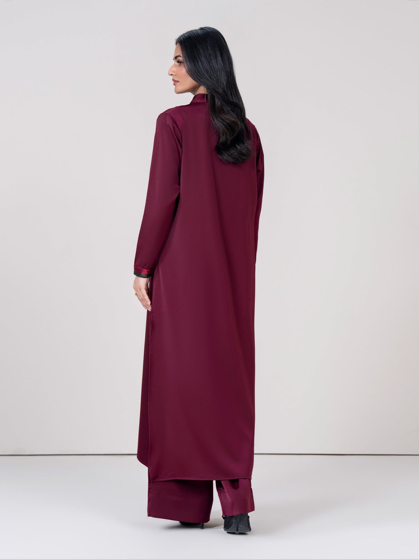 2 Piece Silk Suit- Embellished (Pret)