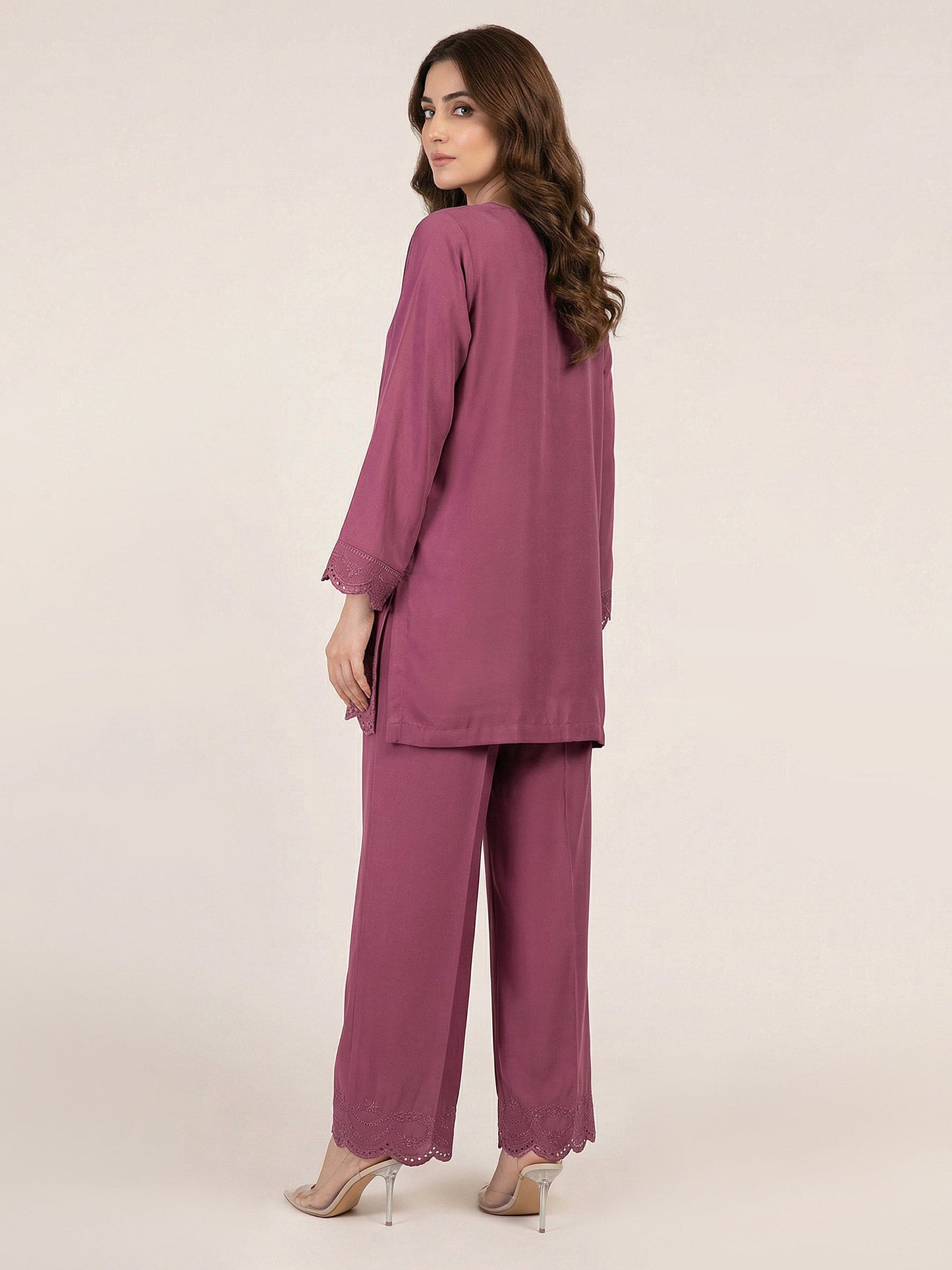 Premium Silk Co-ord Set- Embroidered