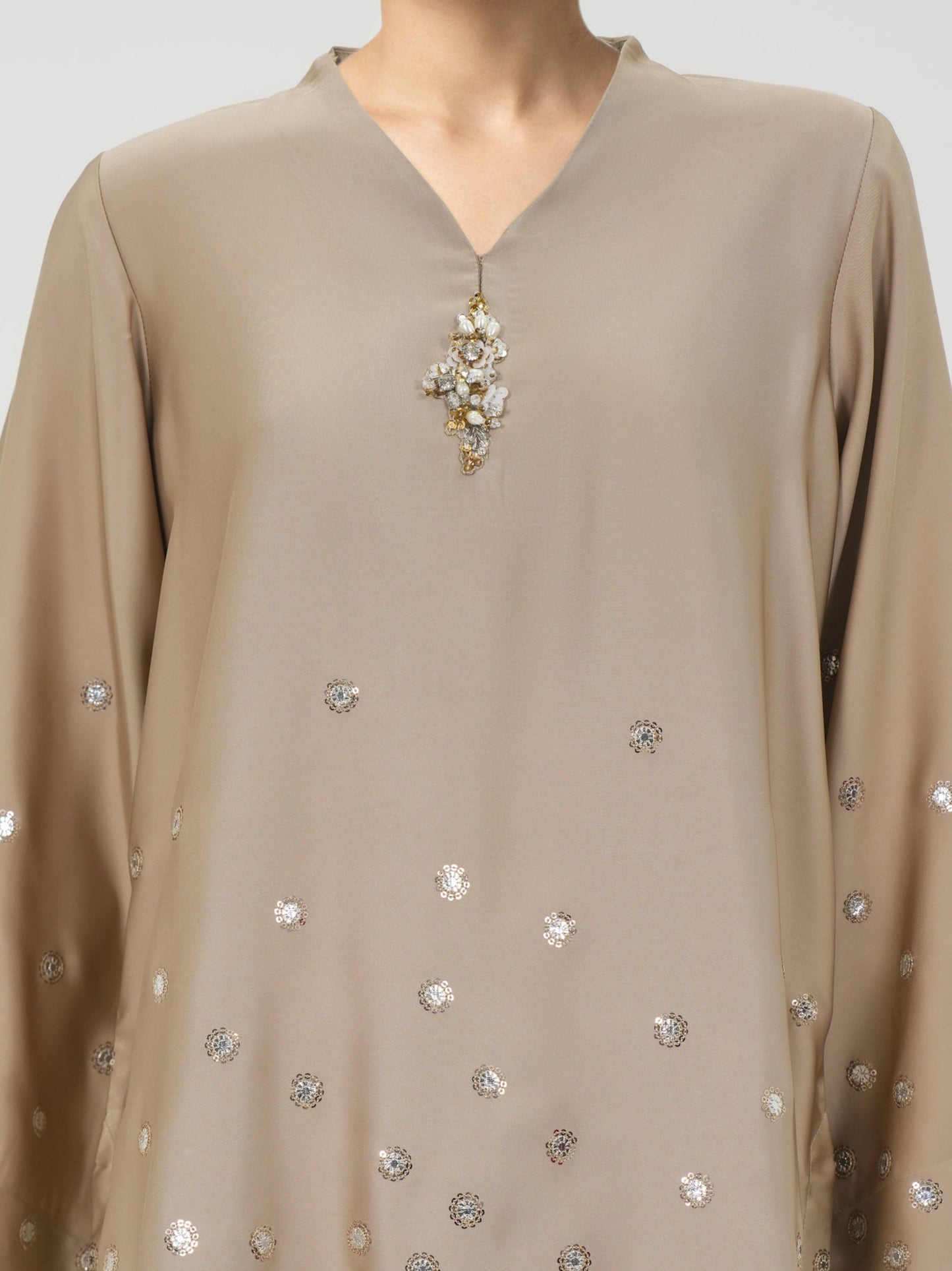 Silk Co-ord Set- Embellished