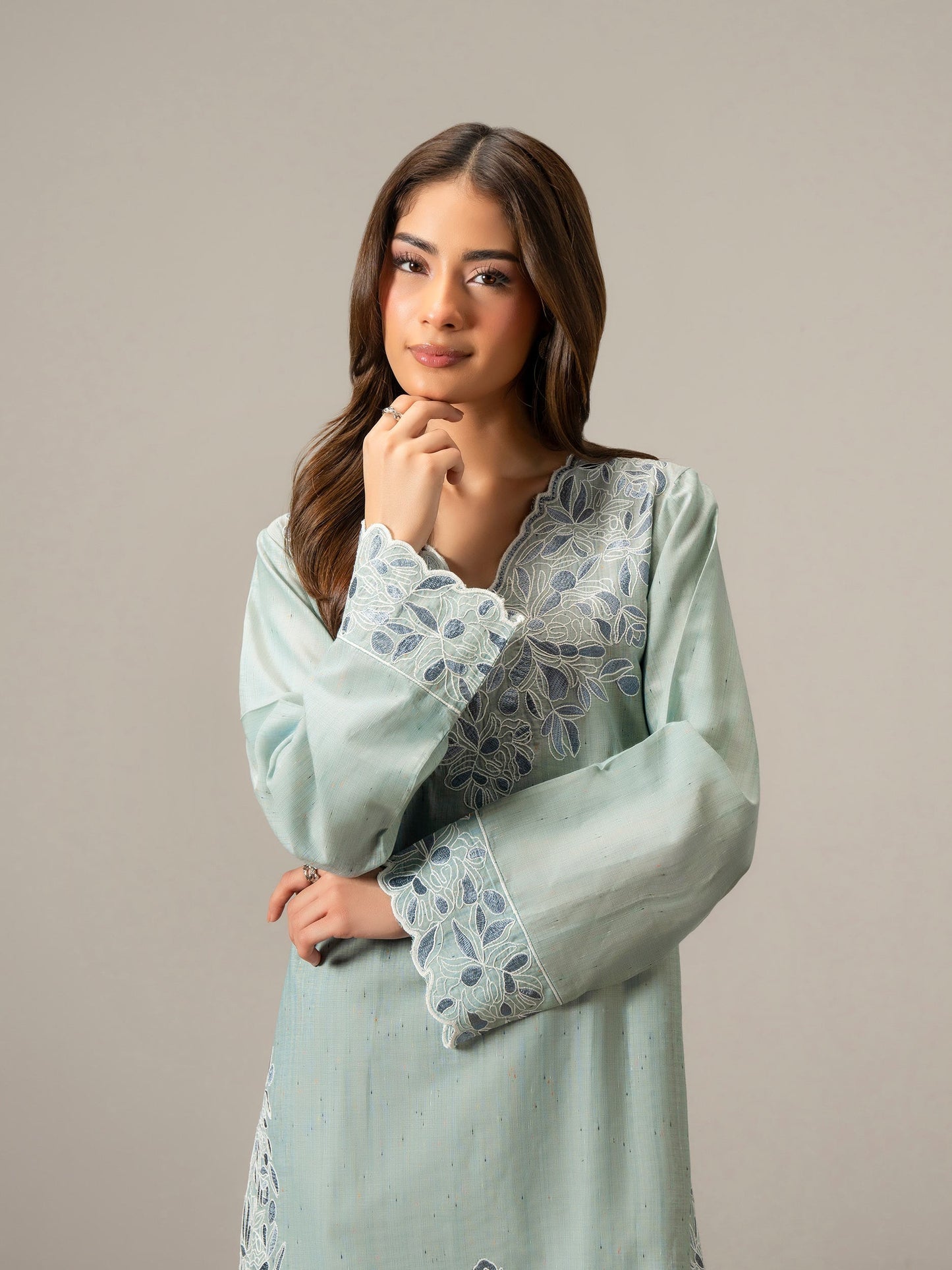 2 Piece Viscose Suit-Dyed (Pret)