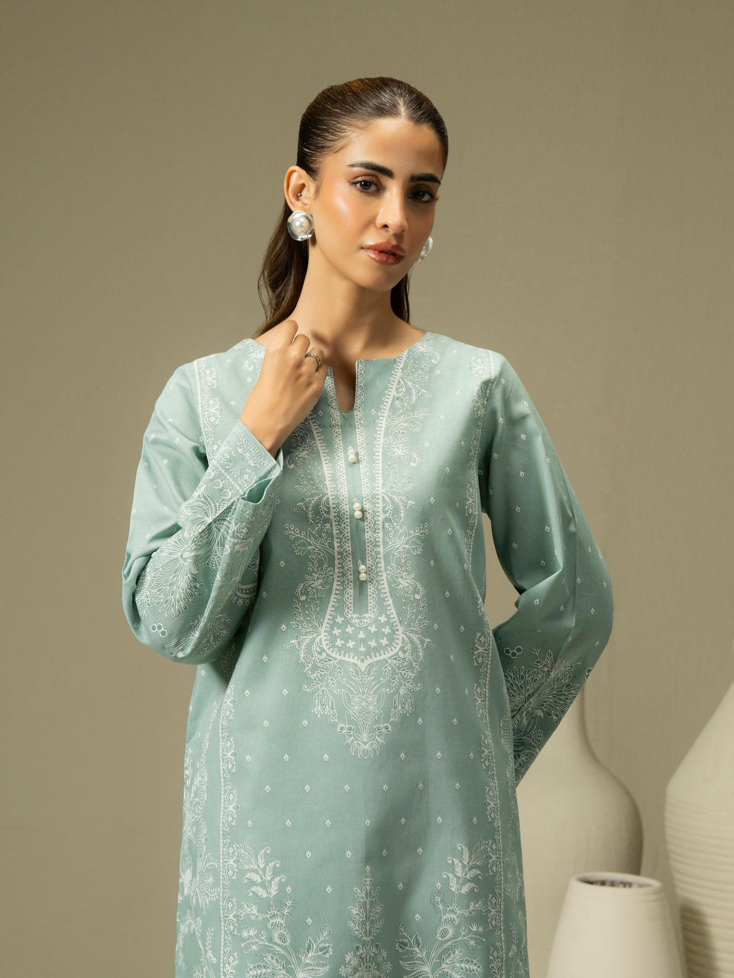 Khaddar Shirt-Printed (Pret)