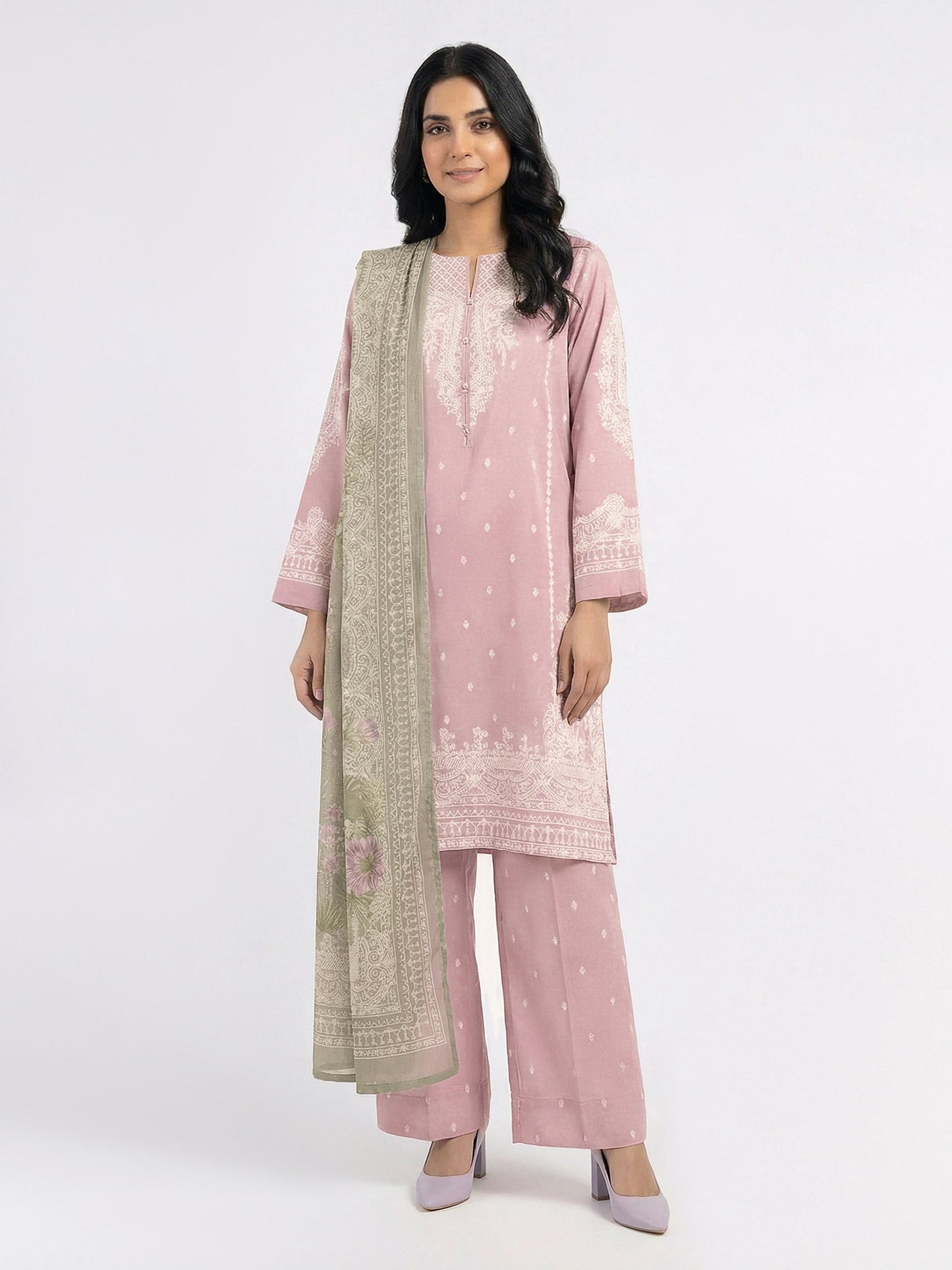 3 Piece Silk Suit (Pret)