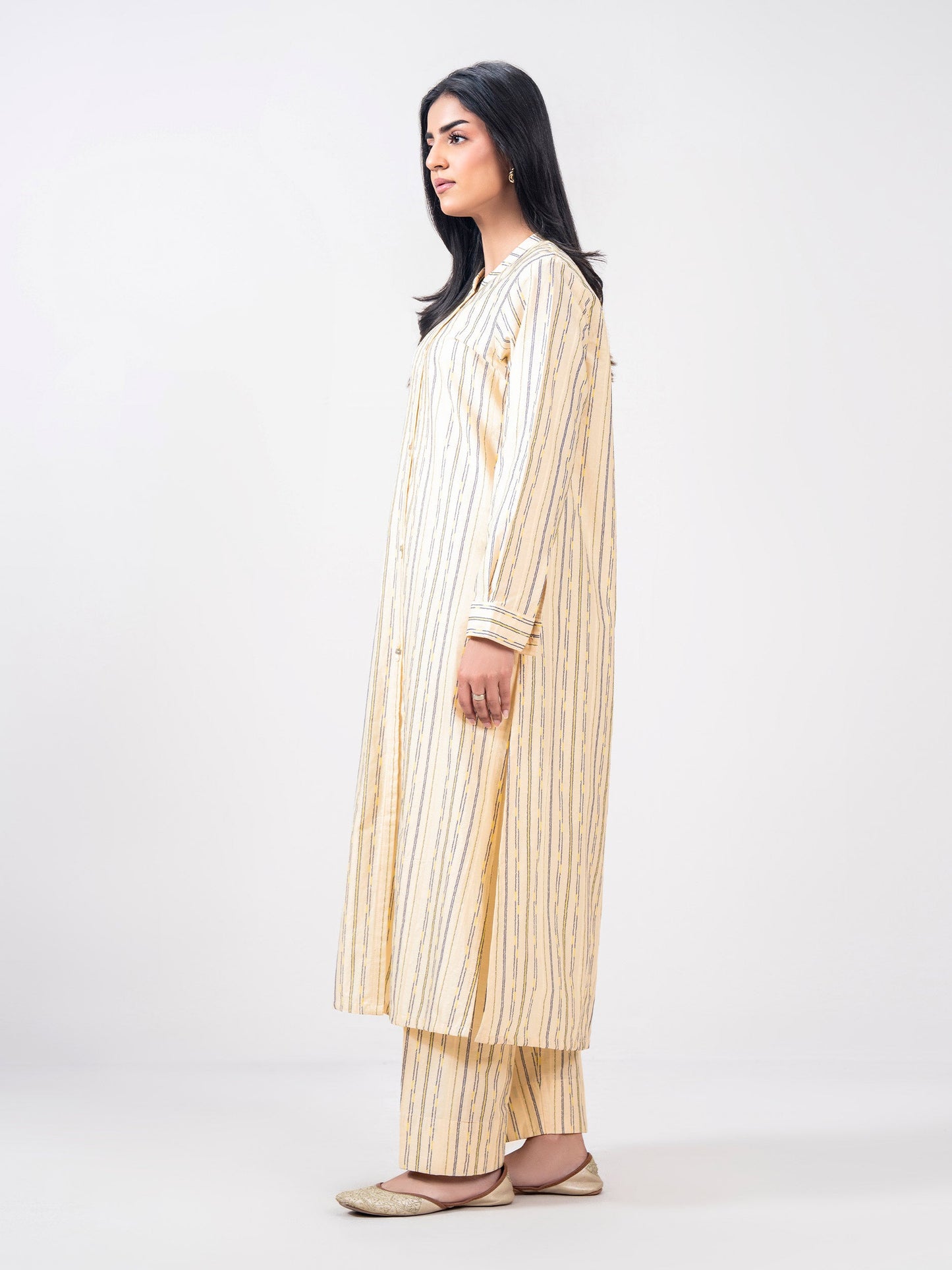 2 Piece Self Jacquard Suit- (Pret)