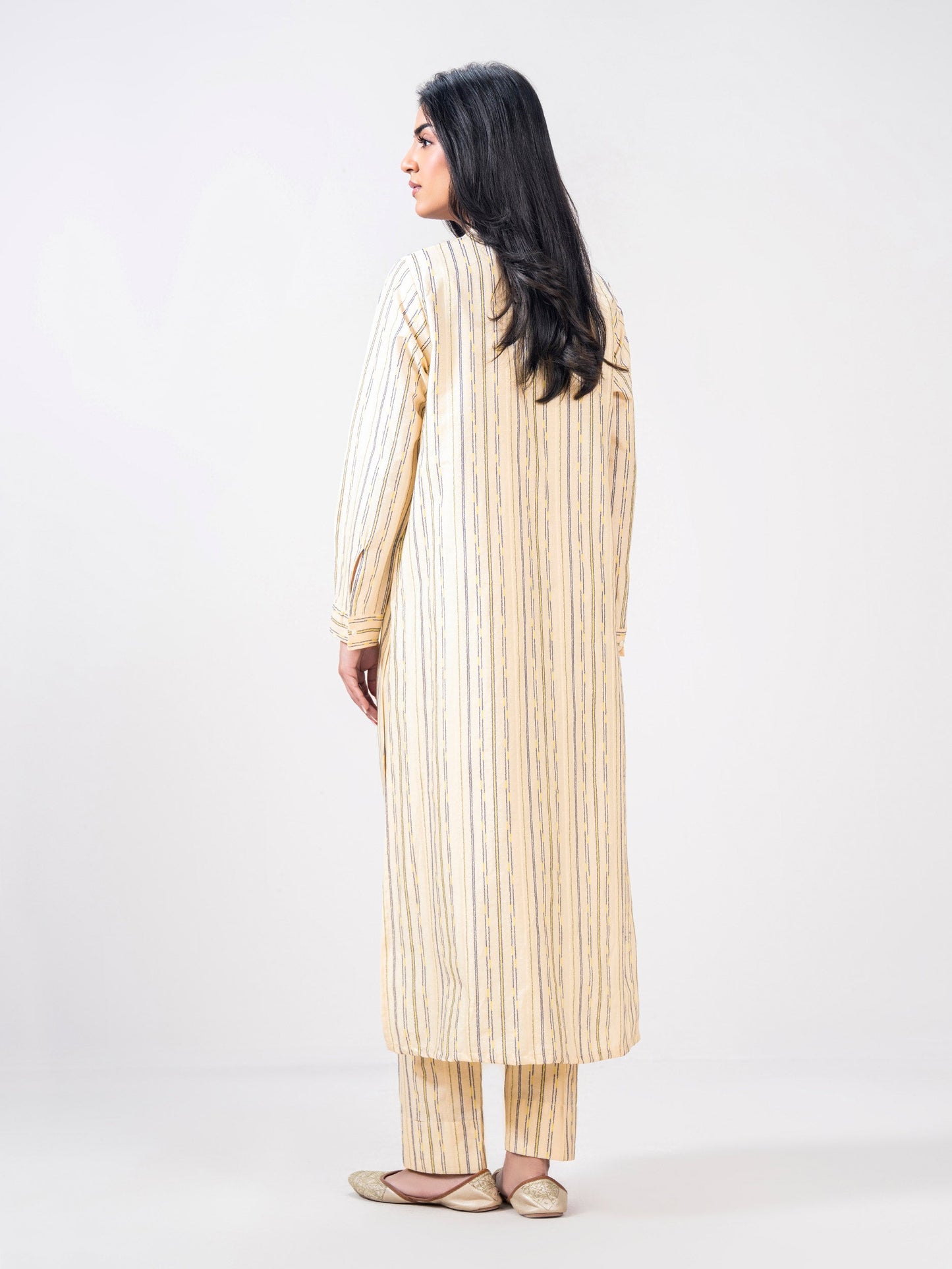 2 Piece Self Jacquard Suit- (Pret)