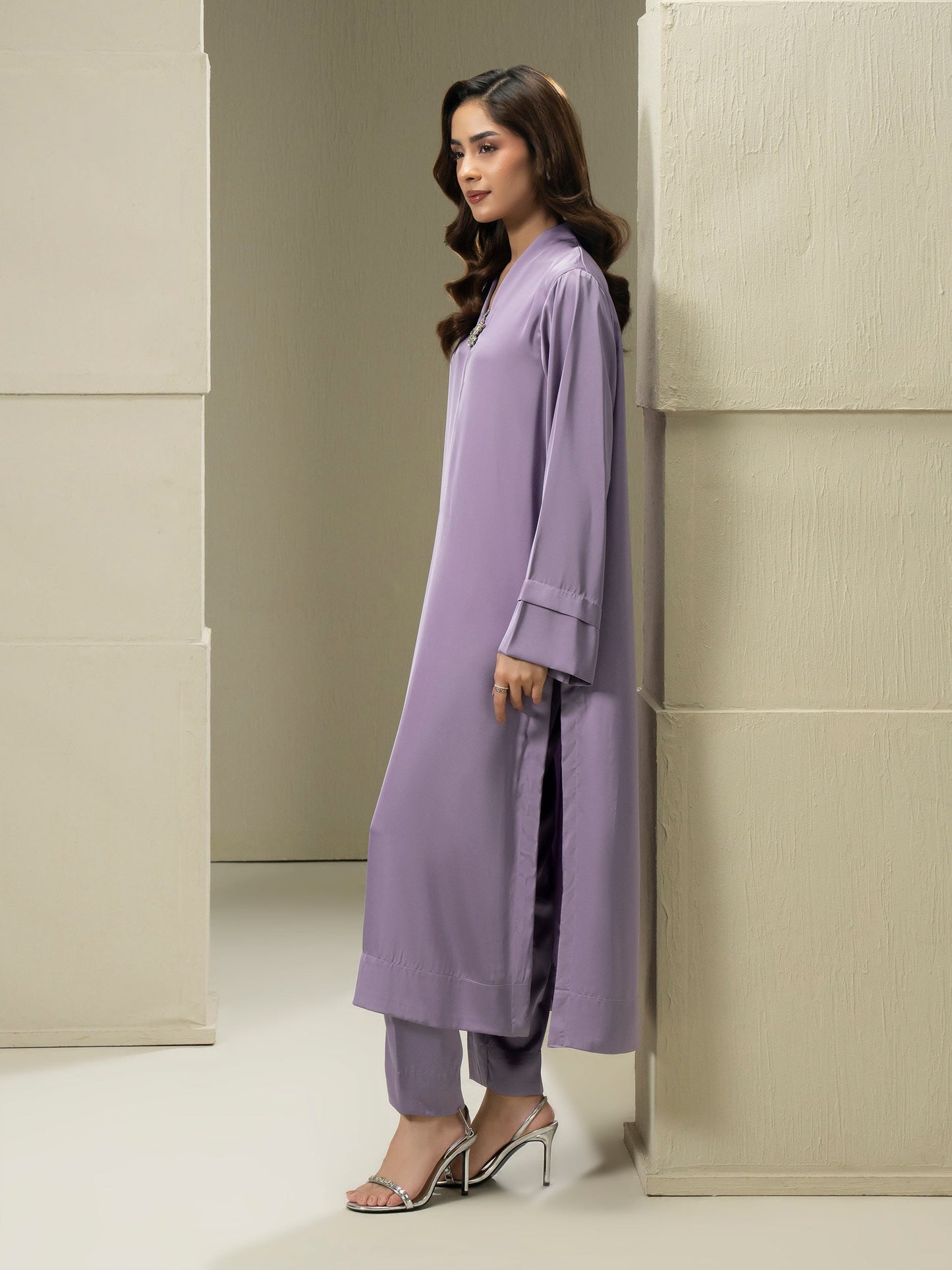 2 Piece Silk Suit-Dyed (Pret)