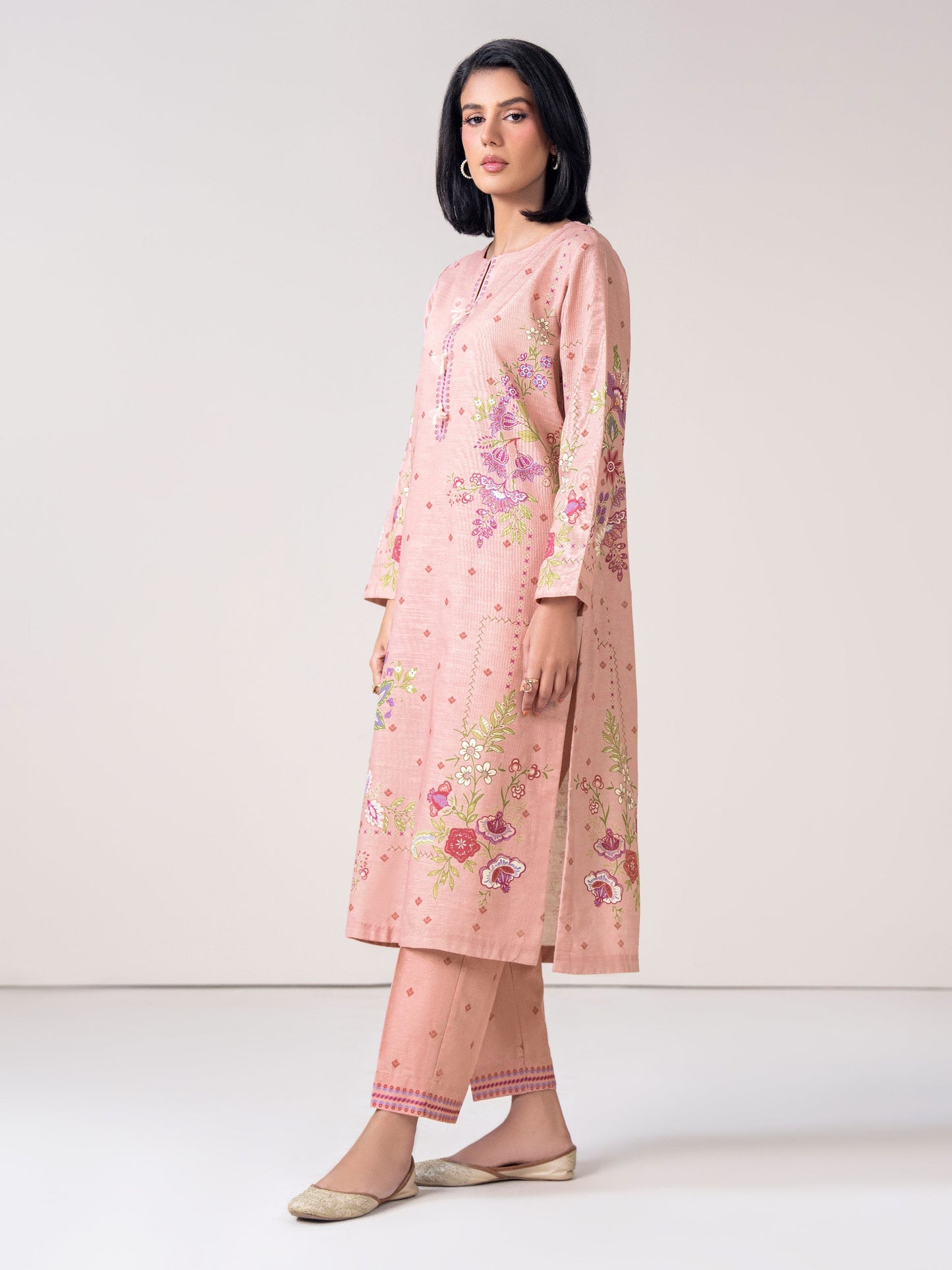 2-Piece Slub Khaddar Suit (Pret)