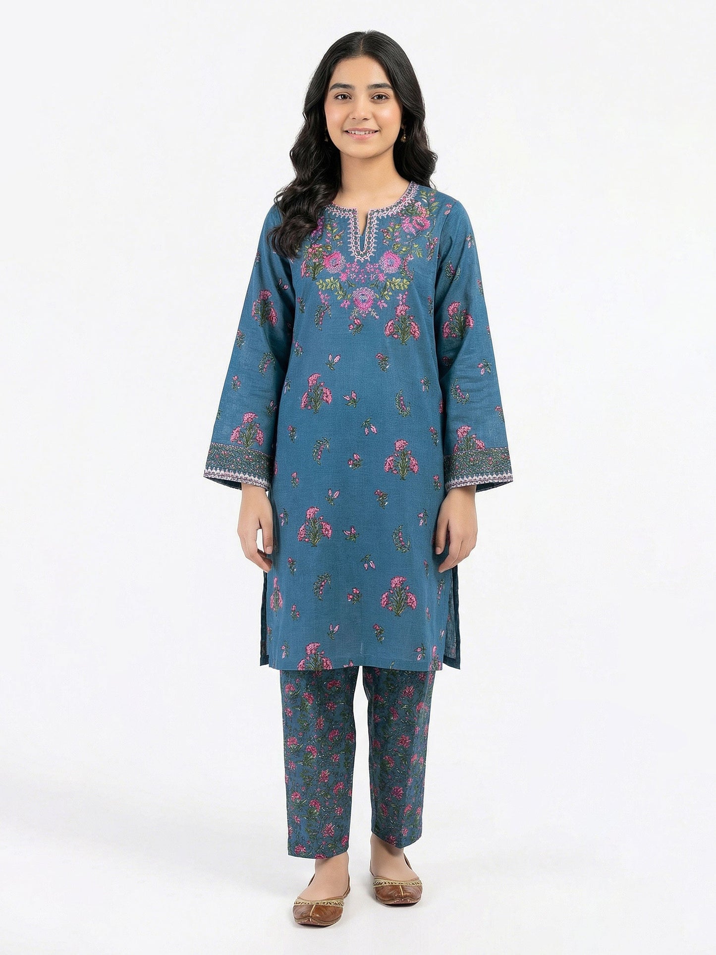 2 Piece Slub Khaddar Suit (Pret)