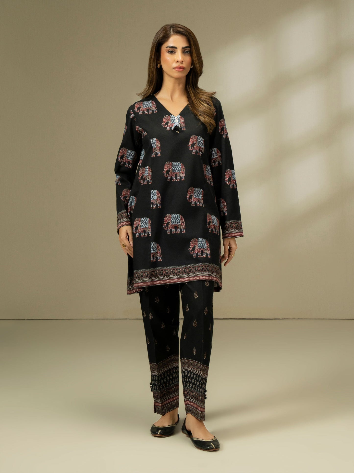 2 Piece Khaddar Suit-Printed (Pret)