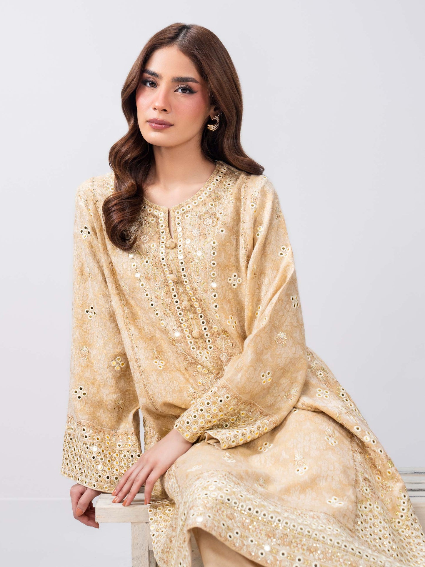 2 Piece Missouri Jacquard Suit- Embroidered (Pret)