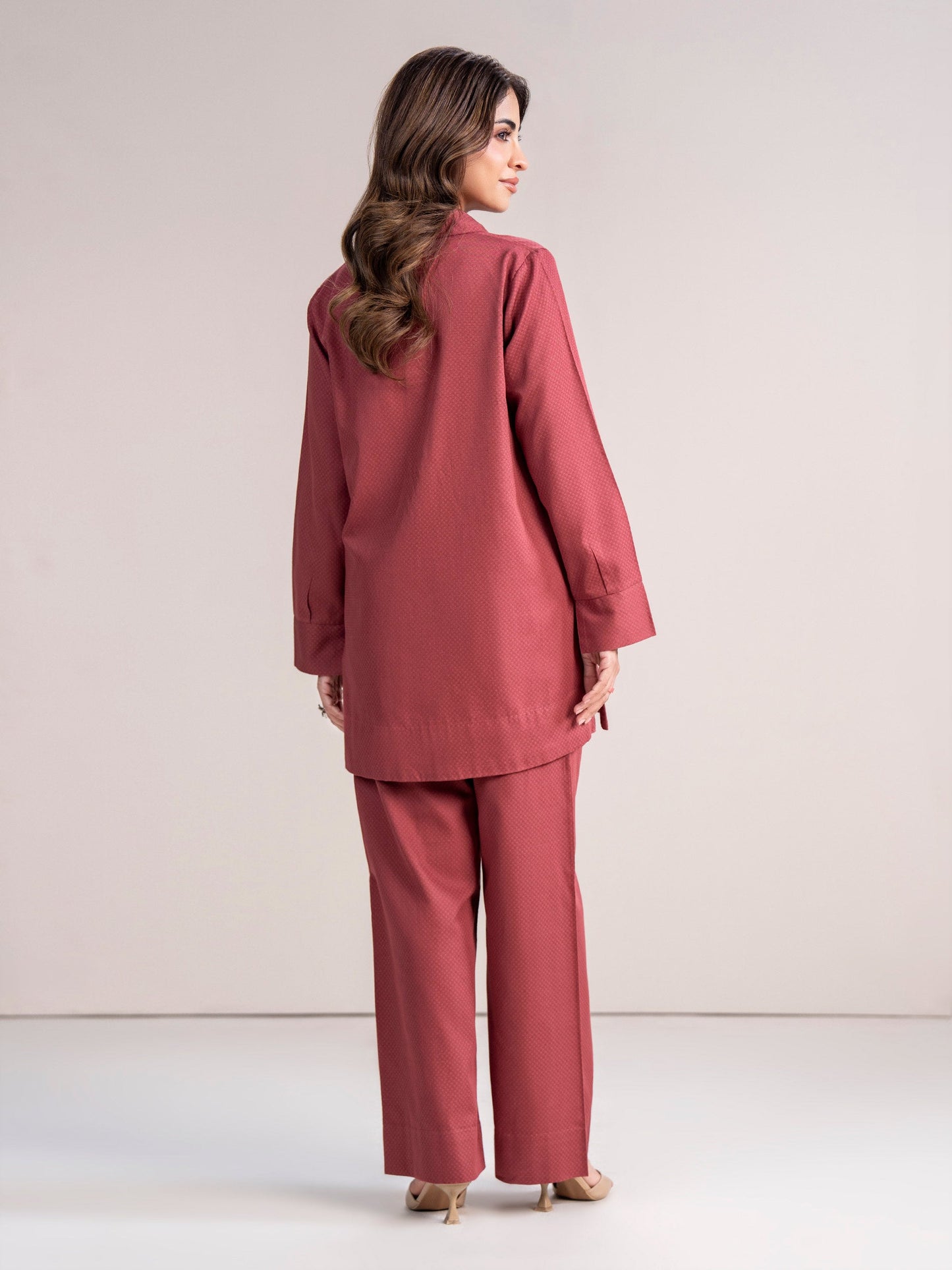 Self Jacquard Co-ord Set