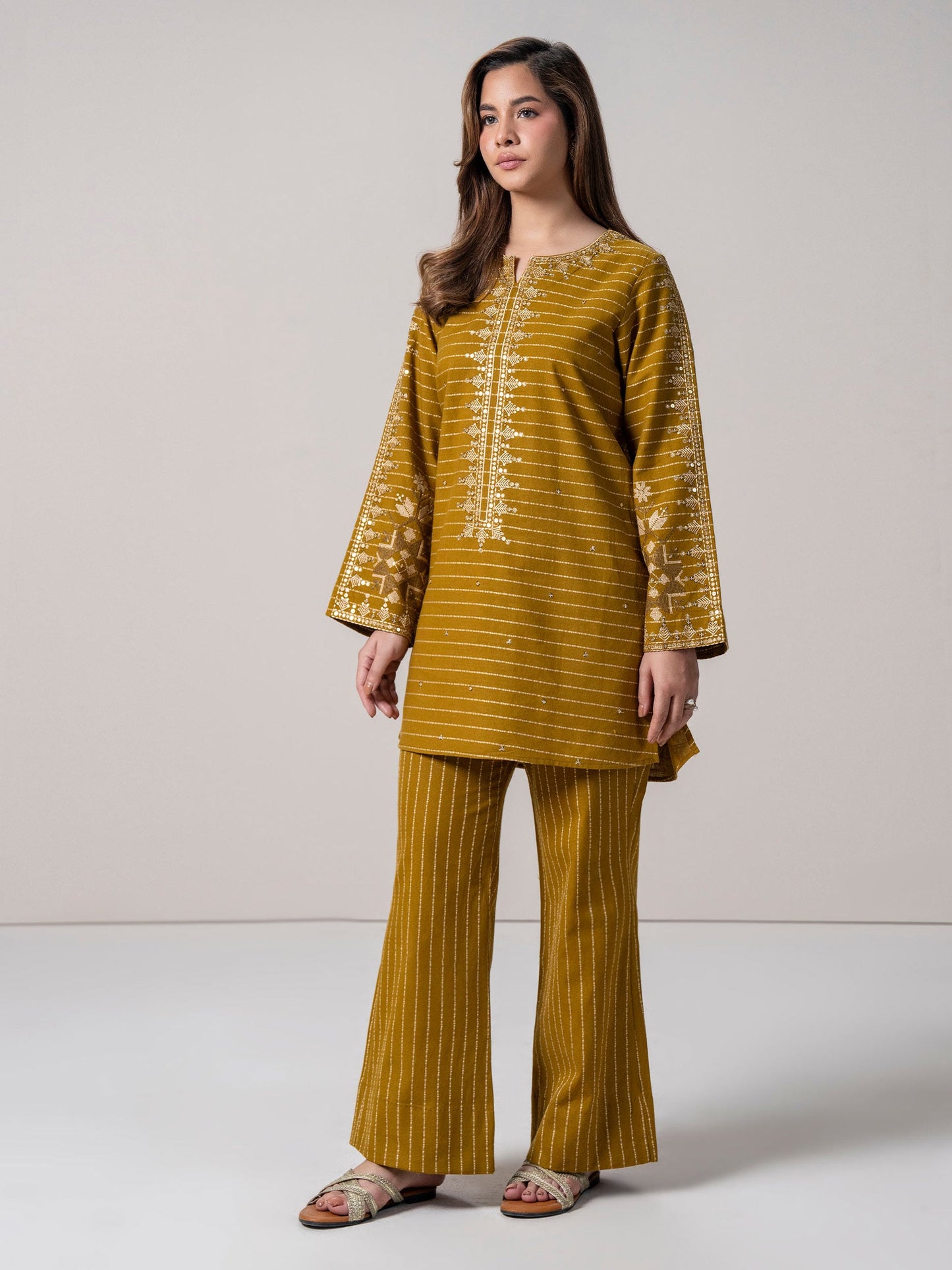 2 Piece Yarn Dyed Suit (Pret)