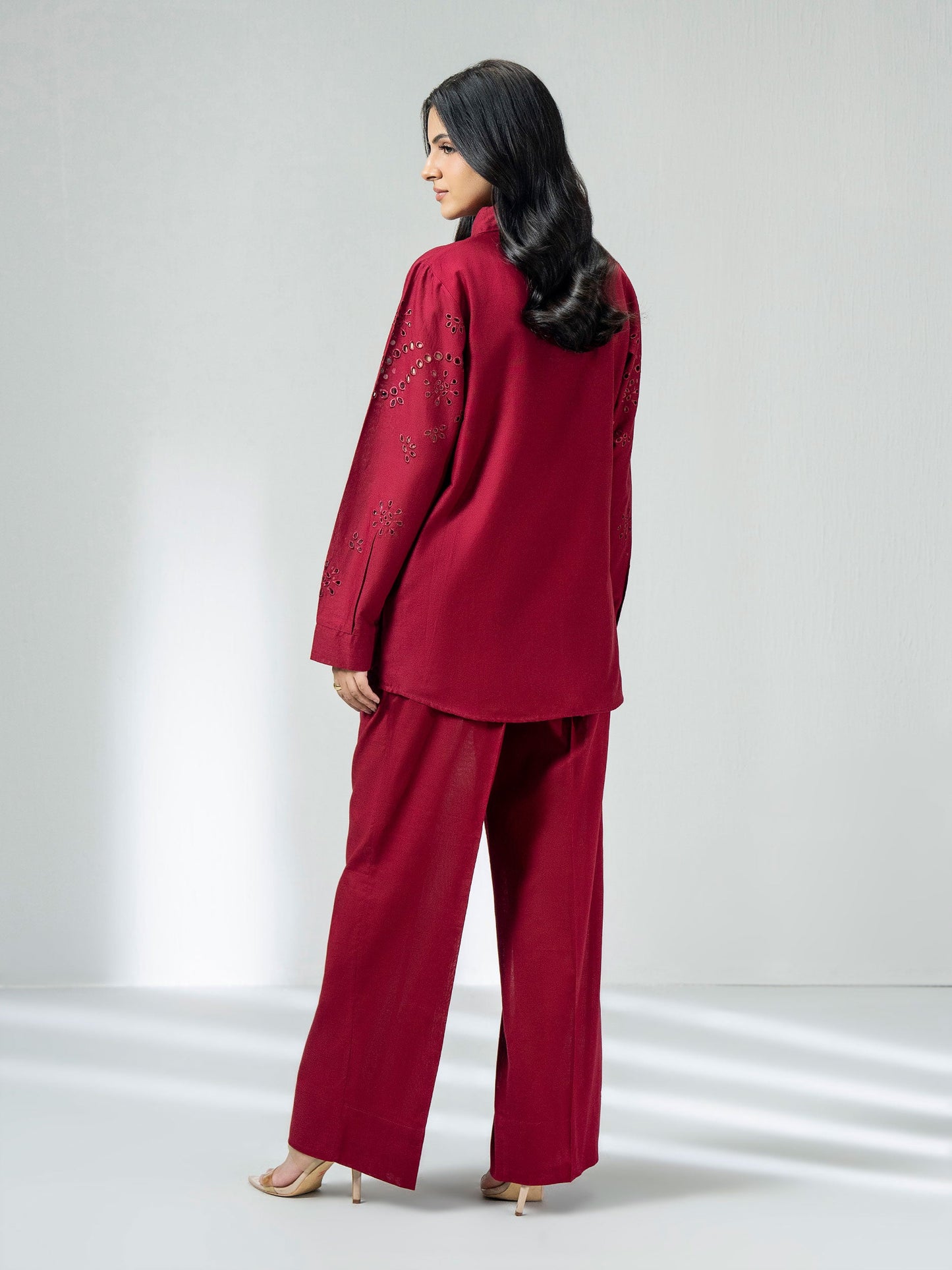 Khaddar Co-ord Set- Embroidered