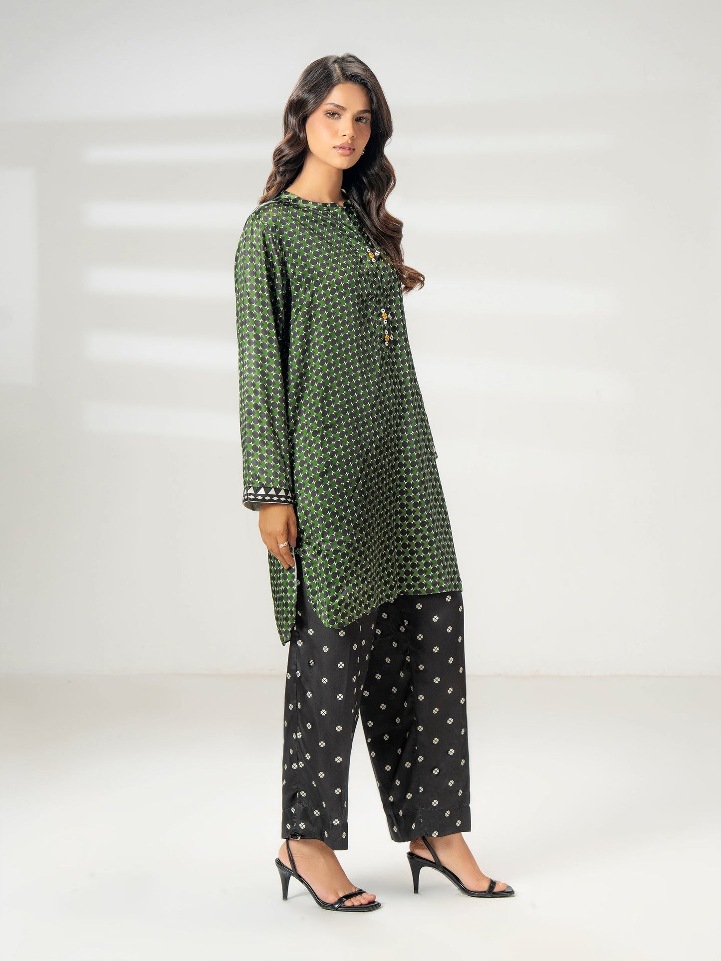 Silk Co-ord Set-Printed (Pret)