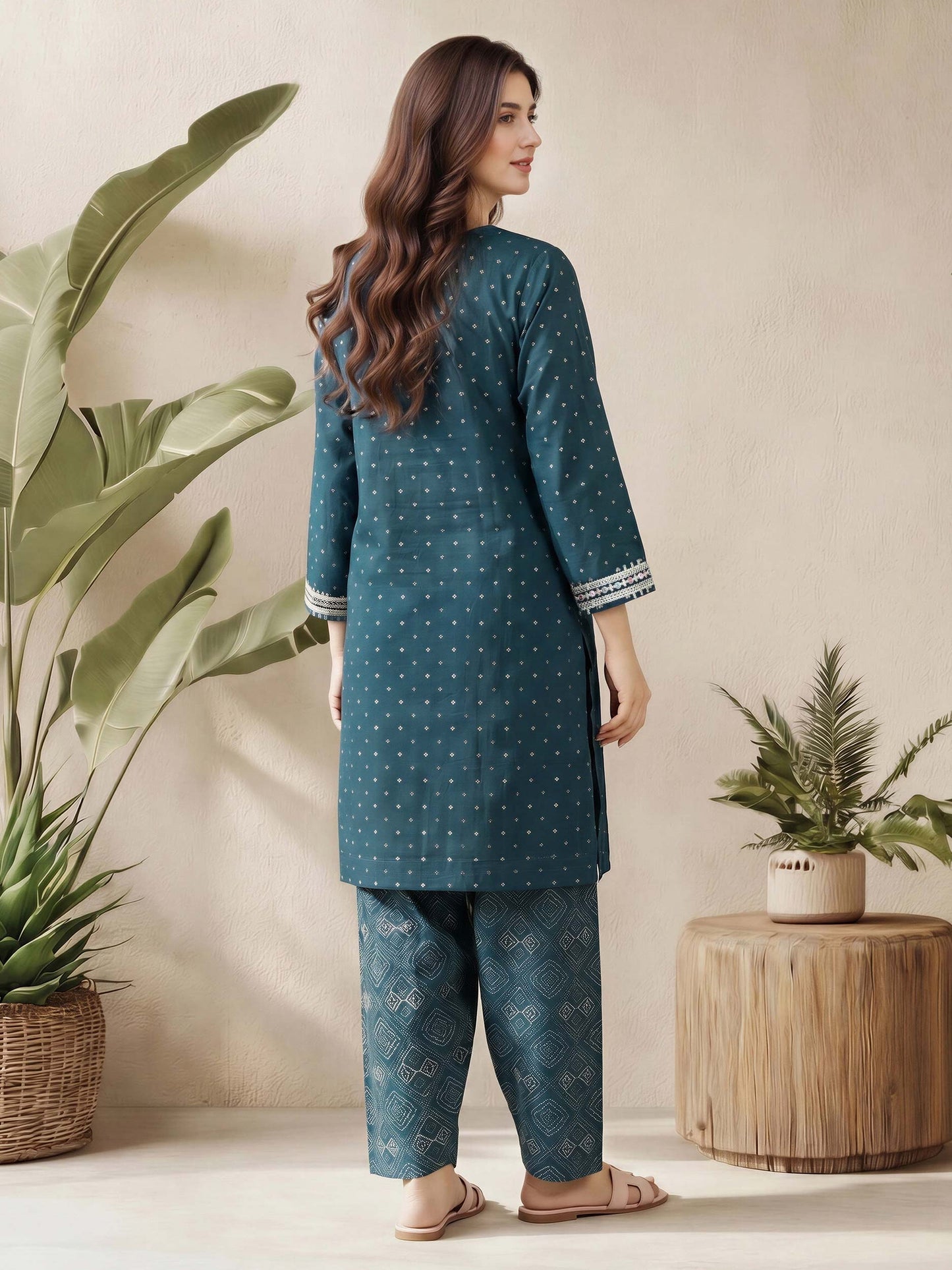 2 Piece Lawn Suit- Embroidered (Pret)