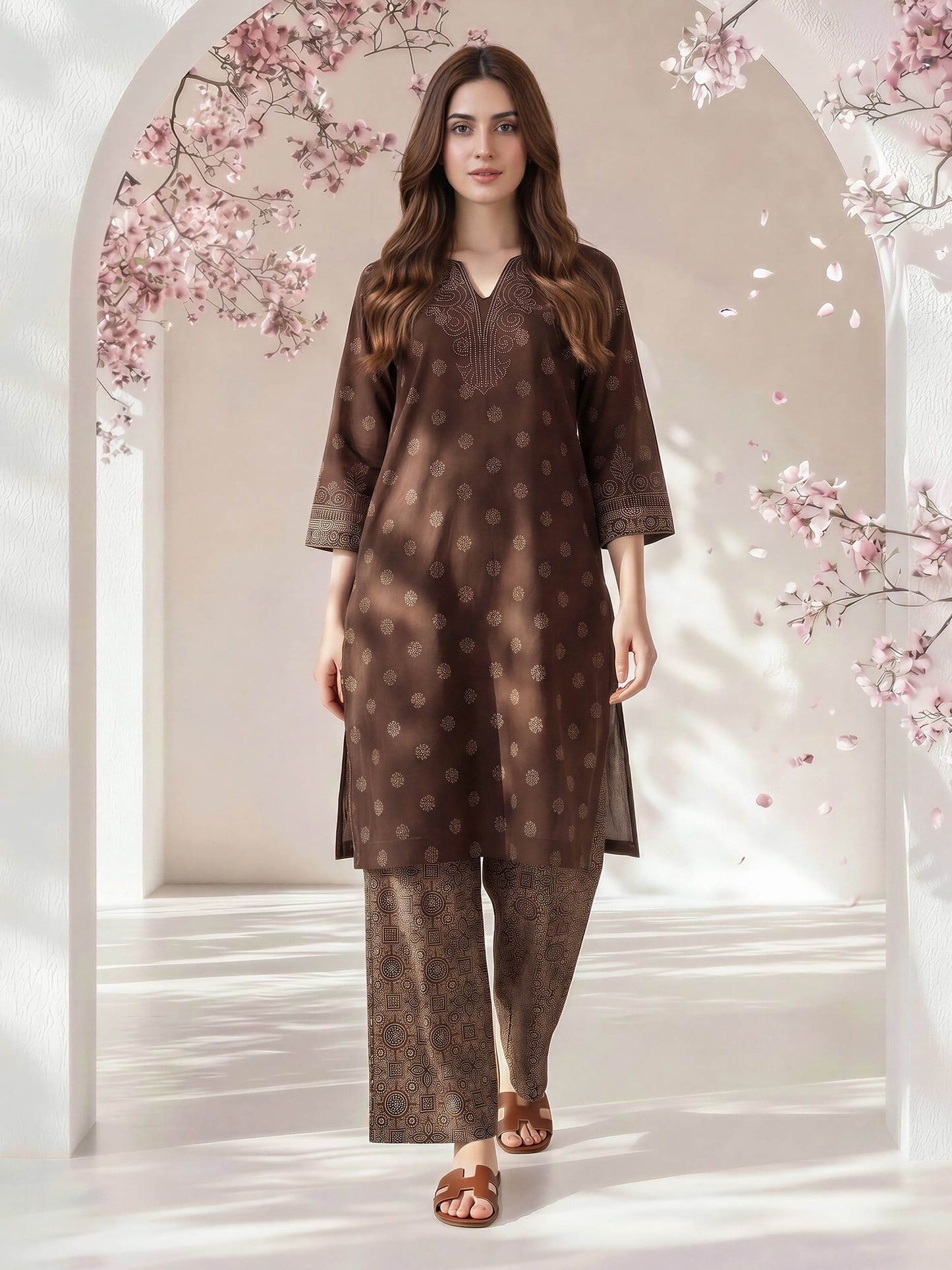 2 Piece Lawn Suit- Embroidered (Pret)