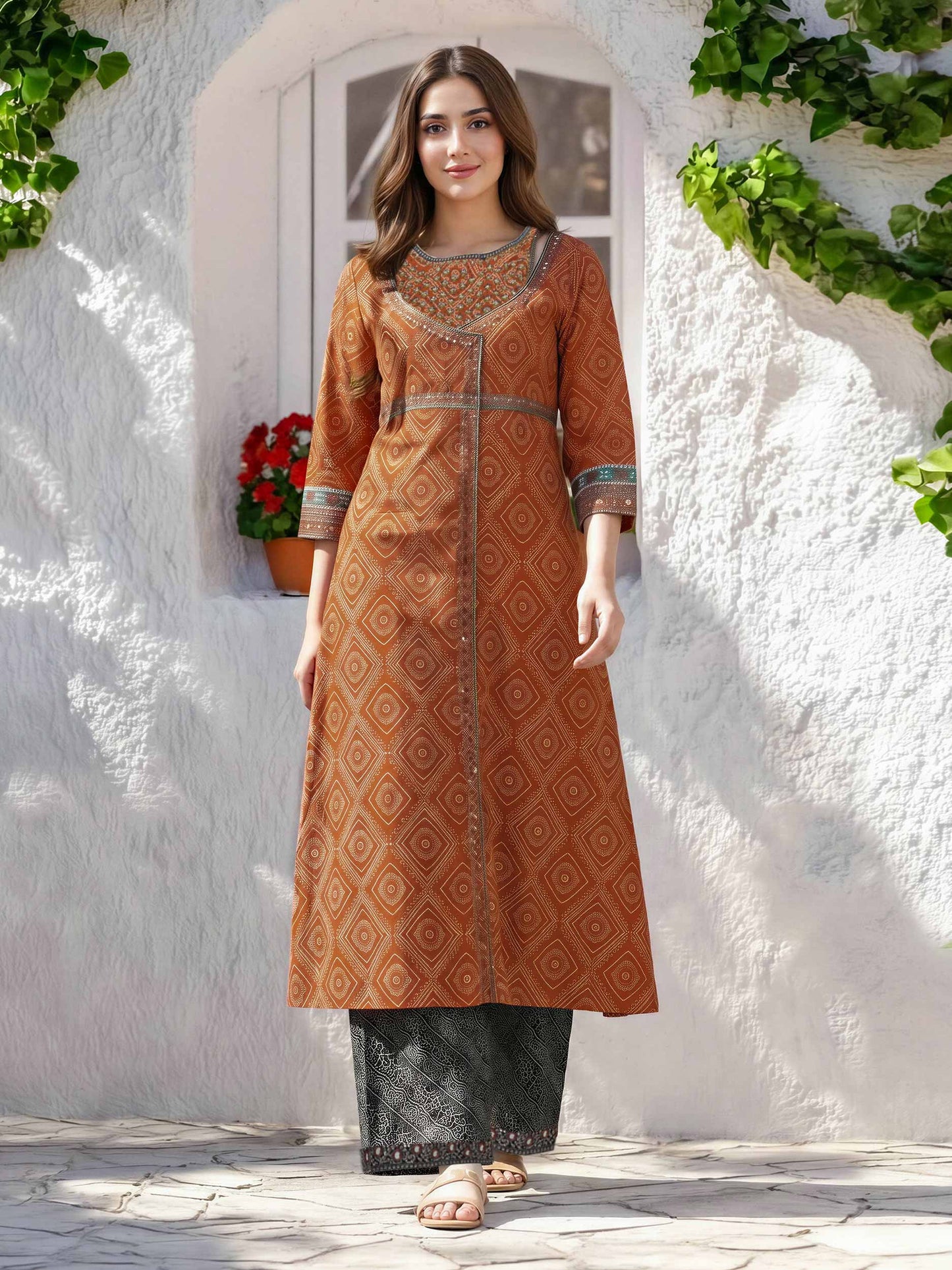 2 Piece Lawn Suit- Embroidered (Pret)