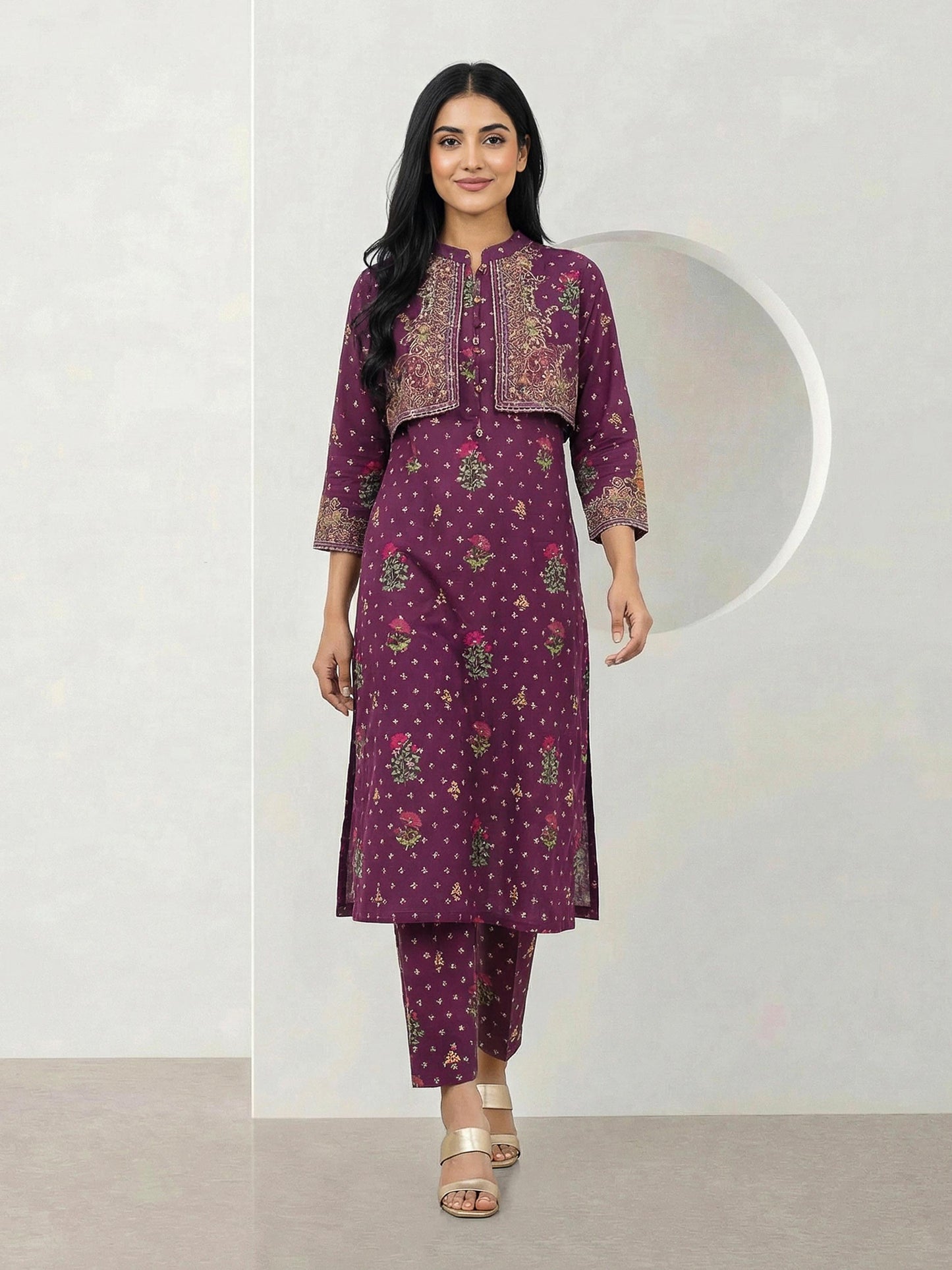 2 Piece Cambric Suit (Pret)