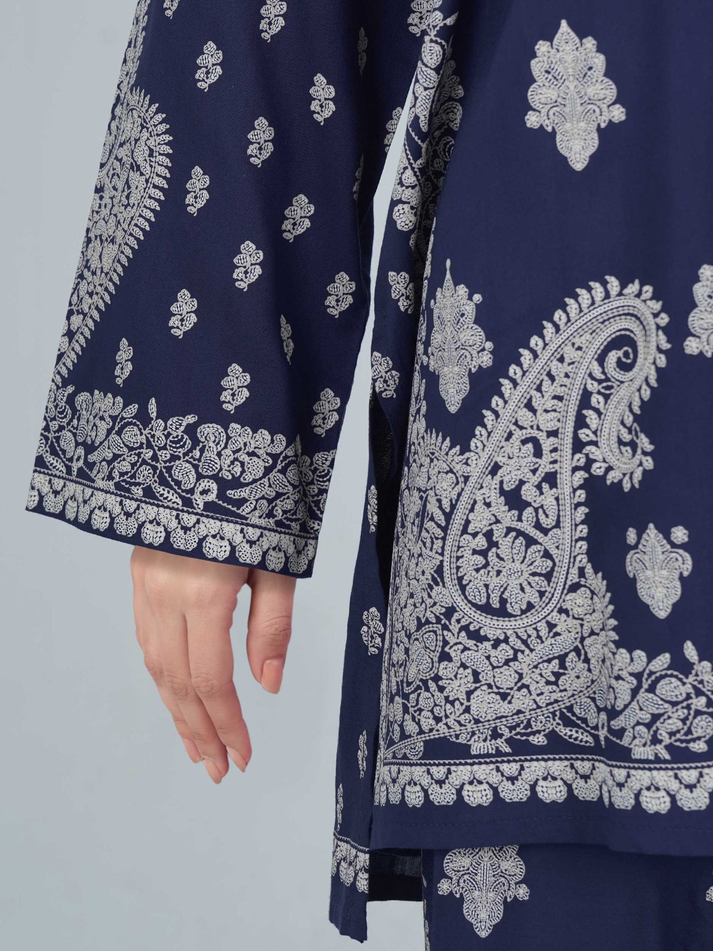 Viscose Co-ord Set- Embroidered