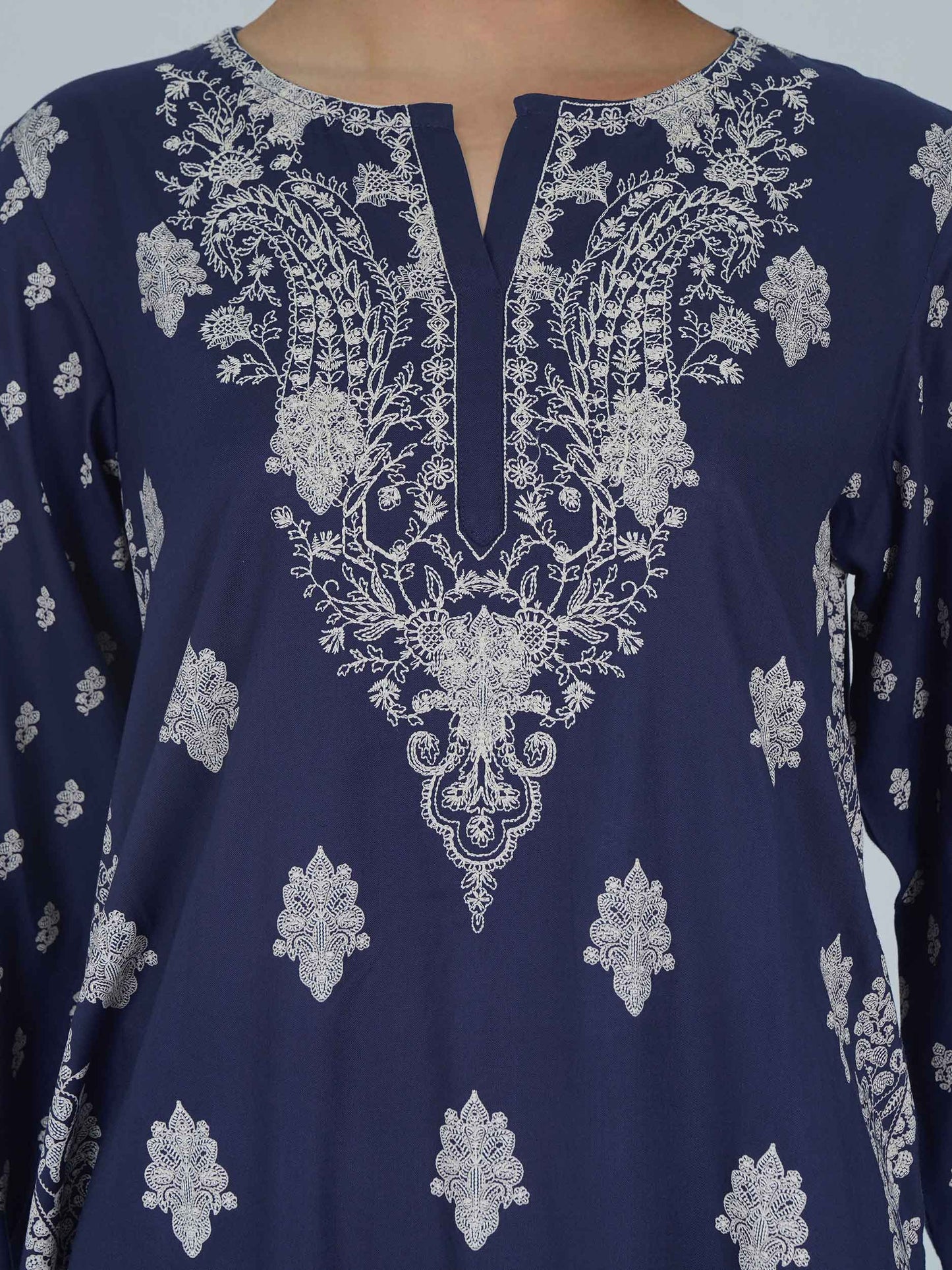 Viscose Co-ord Set- Embroidered