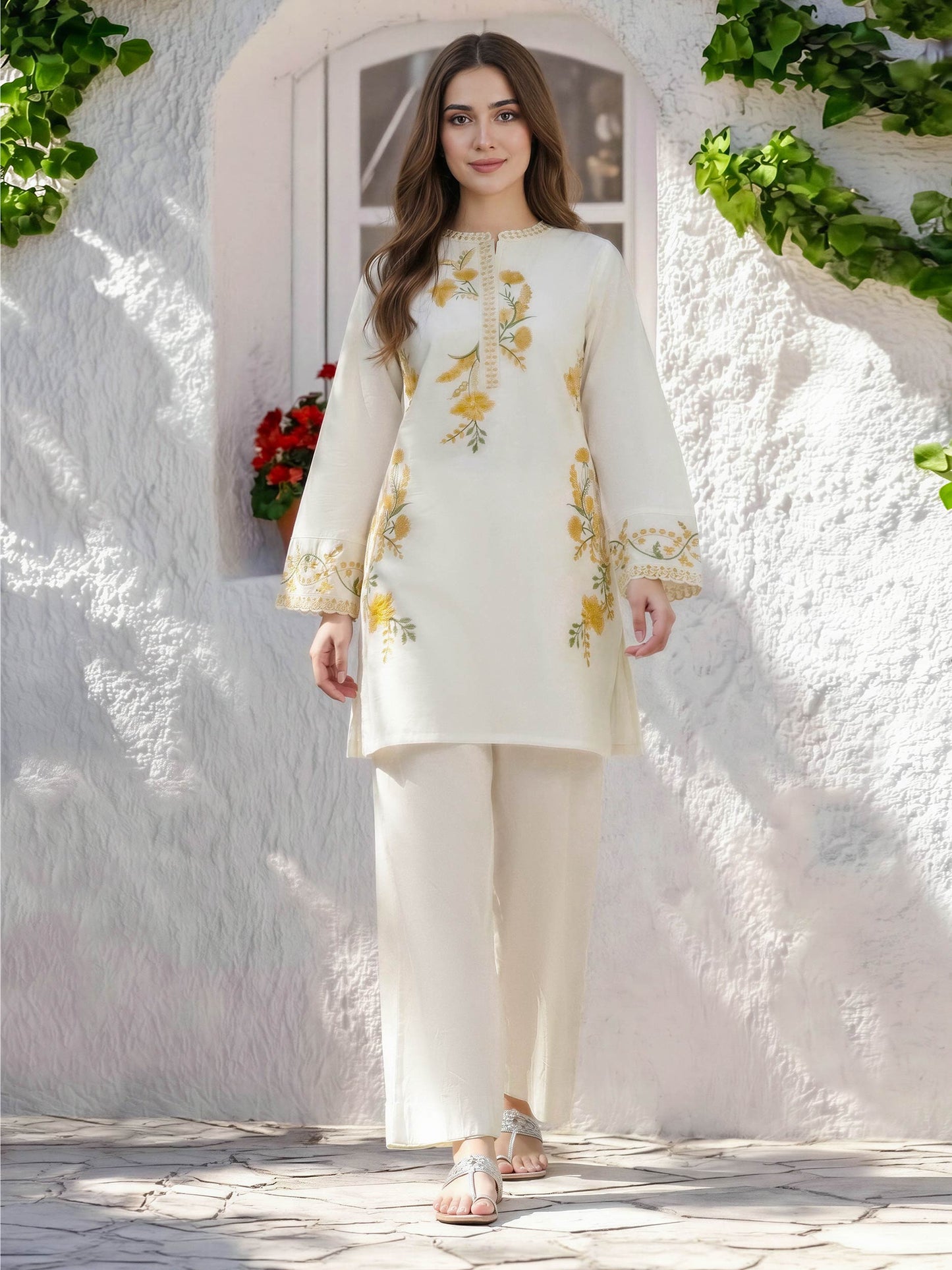 Lawn Shirt- Embroidered (Pret)