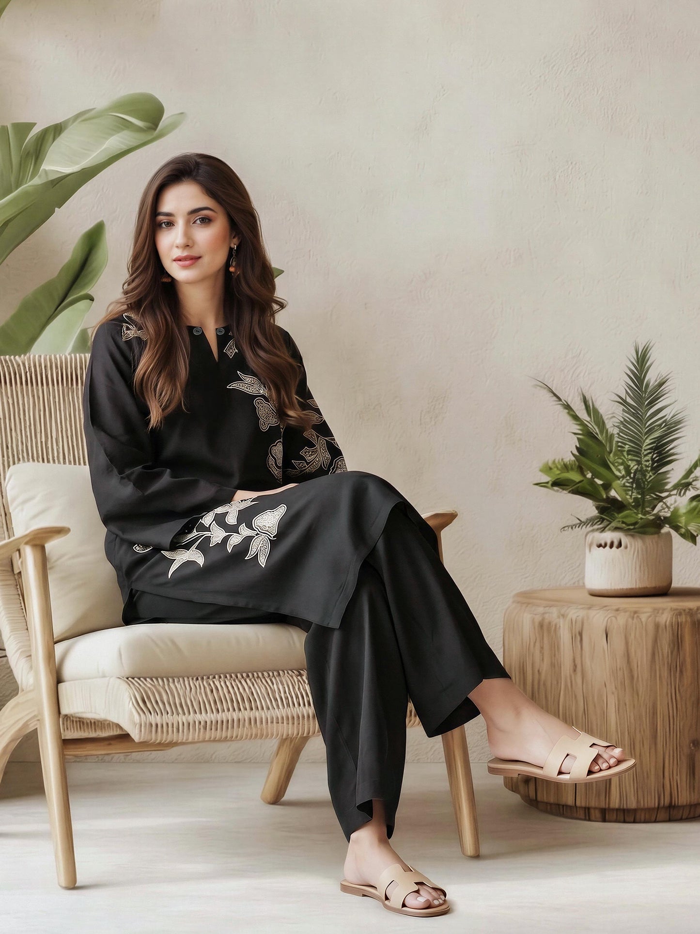 2 Piece Lawn Suit- Embroidered (Pret)