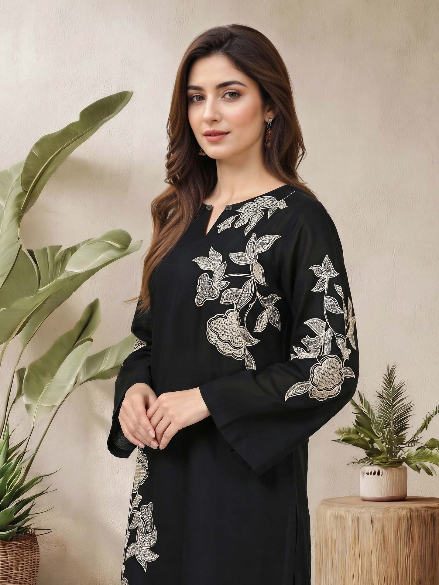2 Piece Lawn Suit- Embroidered (Pret)