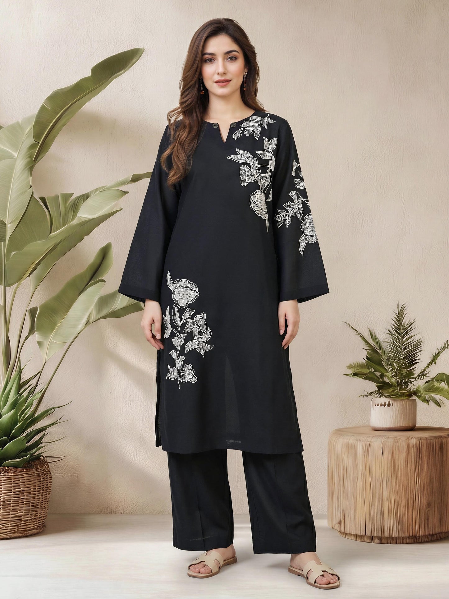 2 Piece Lawn Suit- Embroidered (Pret)