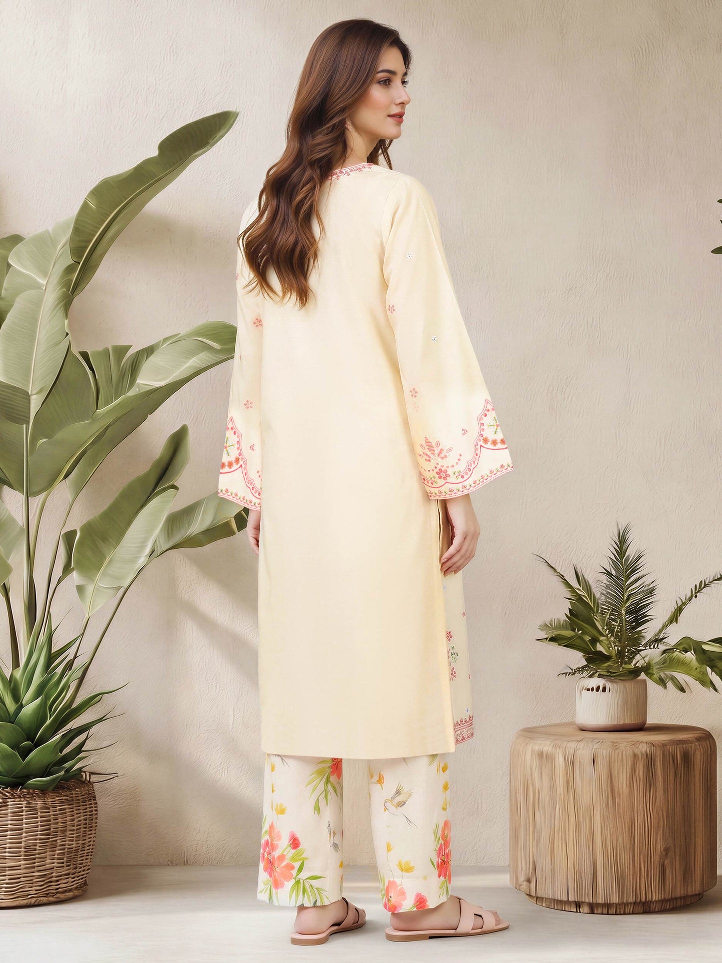 2 Piece Lawn Suit- Embroidered (Pret)