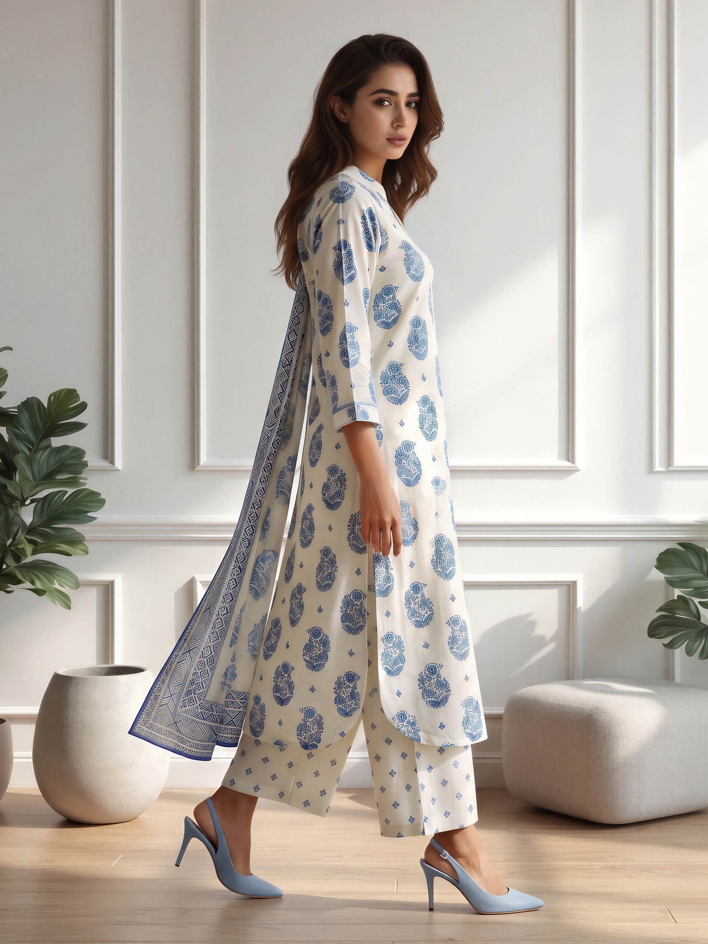 3 Piece Lawn Suit (Pret)