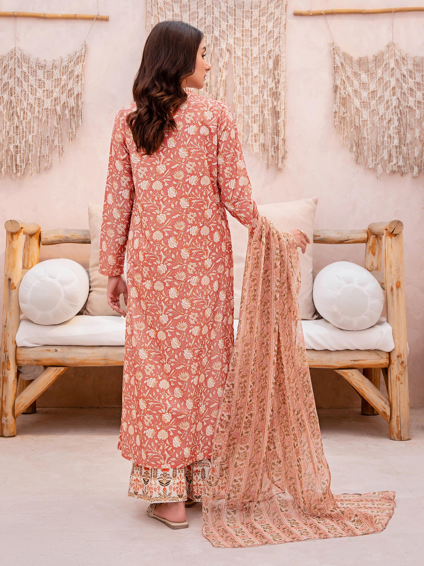 3 Piece Lawn Suit-Paste Print (Pret)