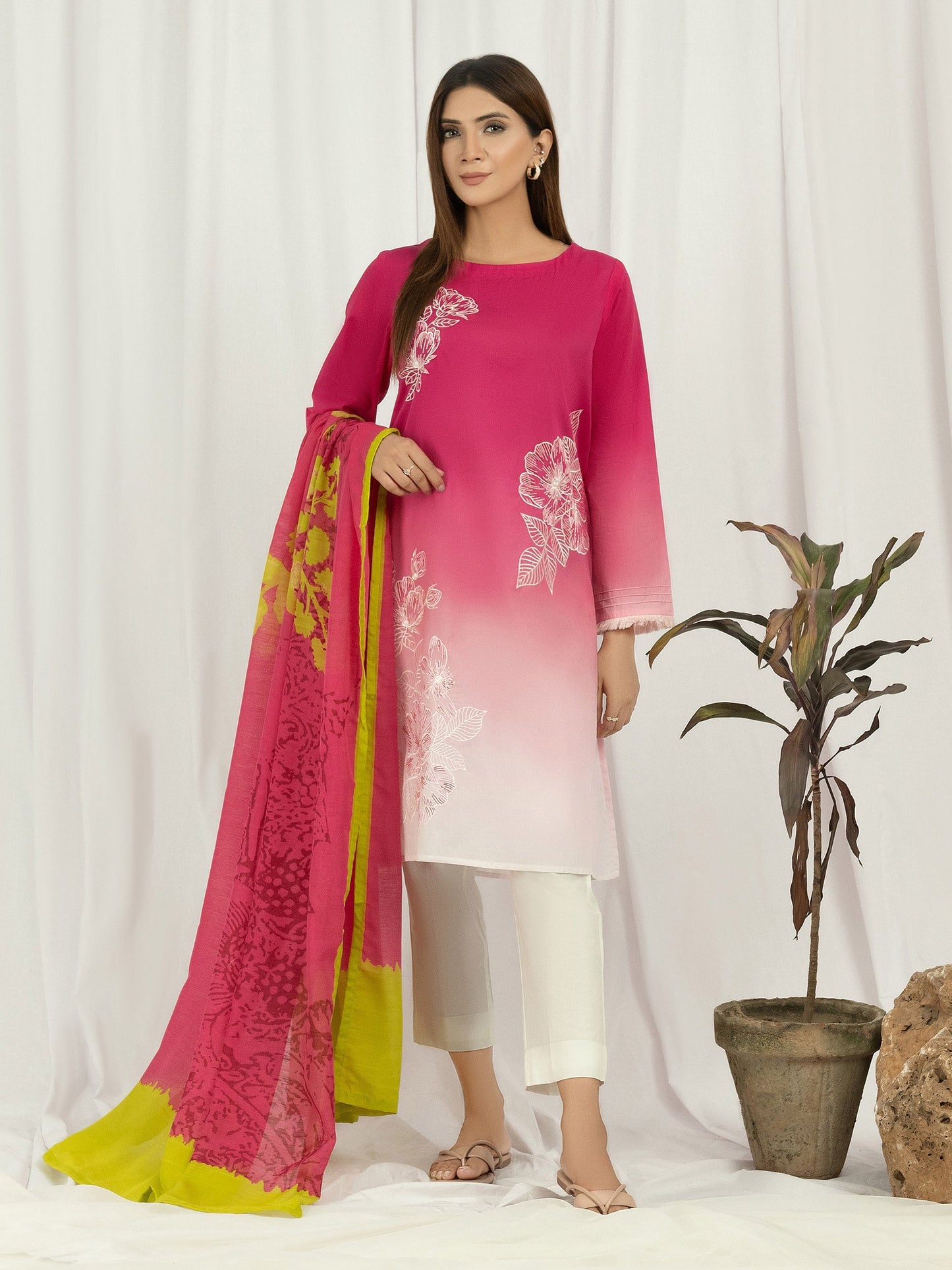 2 Piece Lawn Suit- Embroidered (Pret)