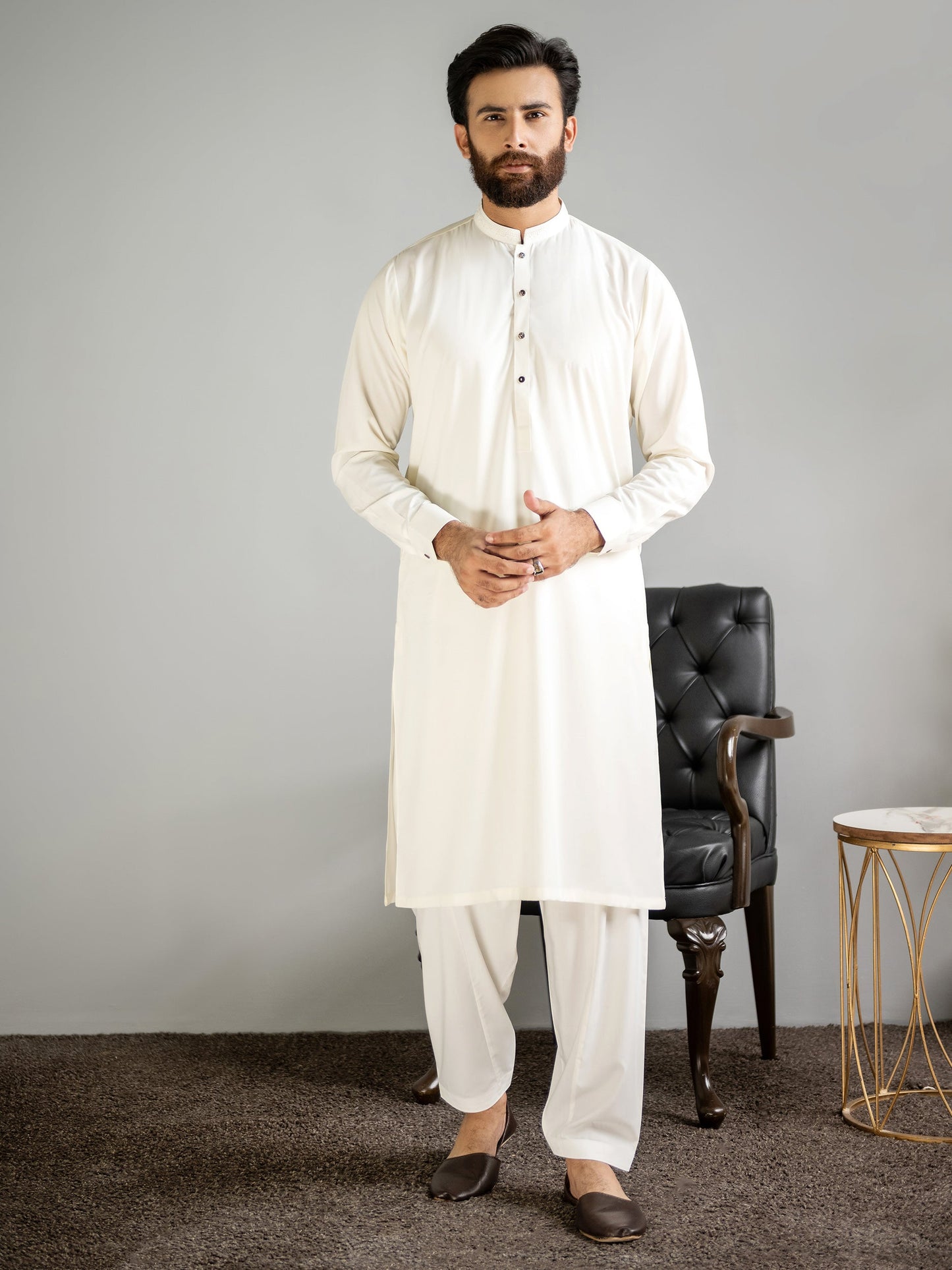 Wash and Wear Suit-Embroidered