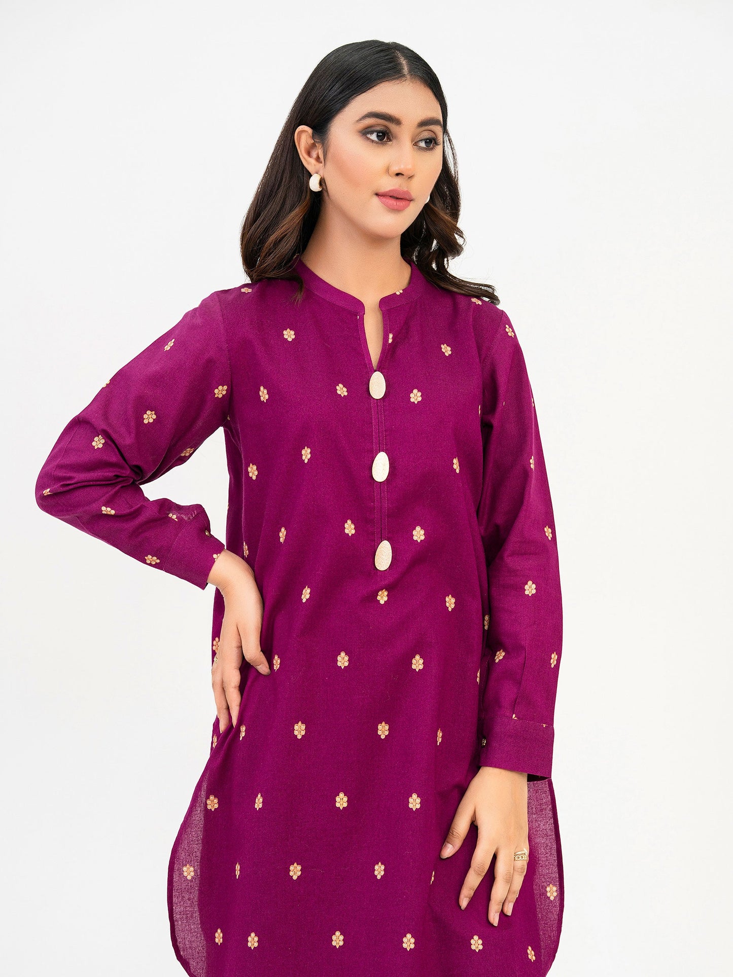 2 Piece Khaddar Suit-Paste Print (Pret)