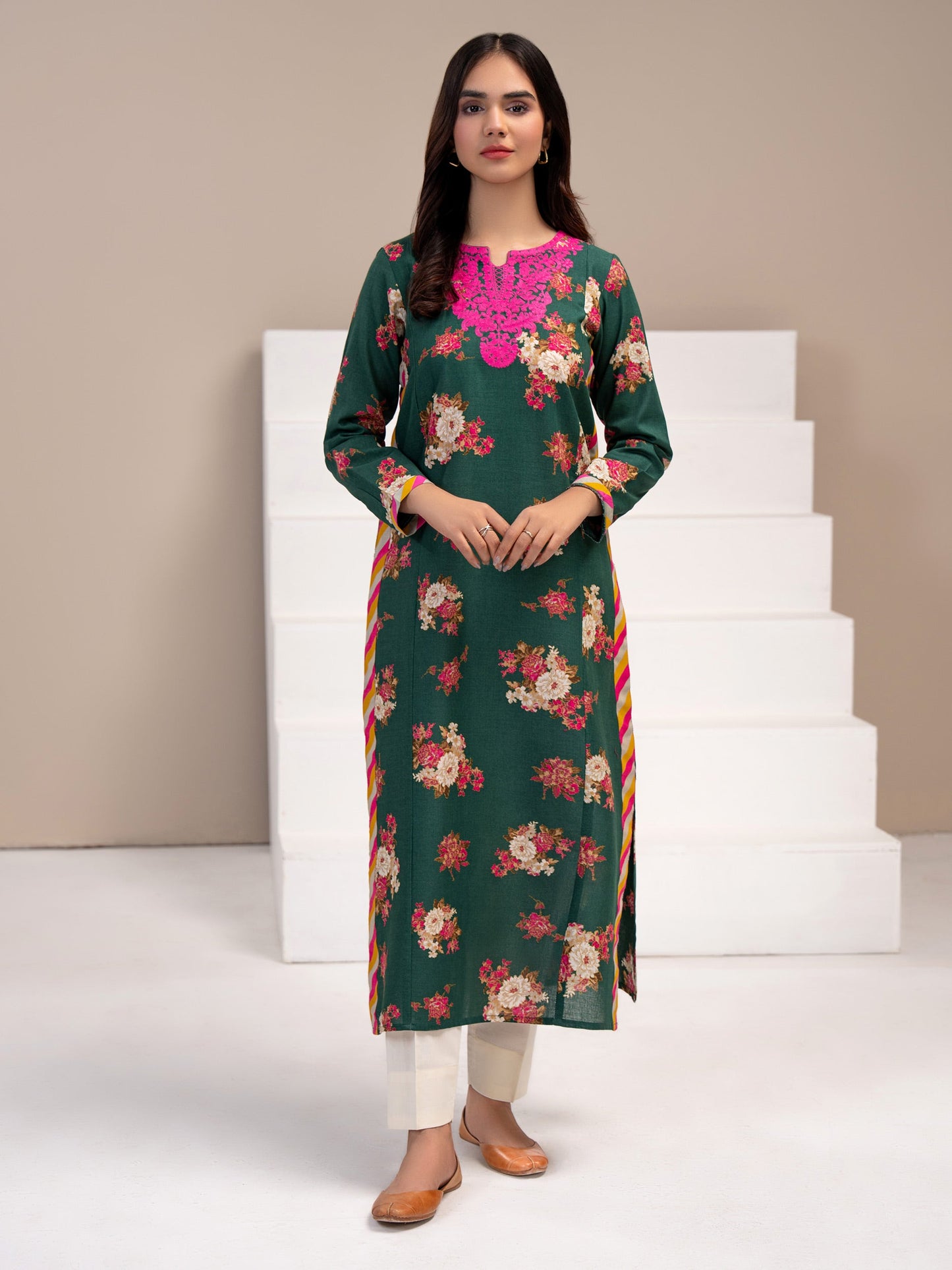 Khaddar Shirt-Embroidered (Pret)