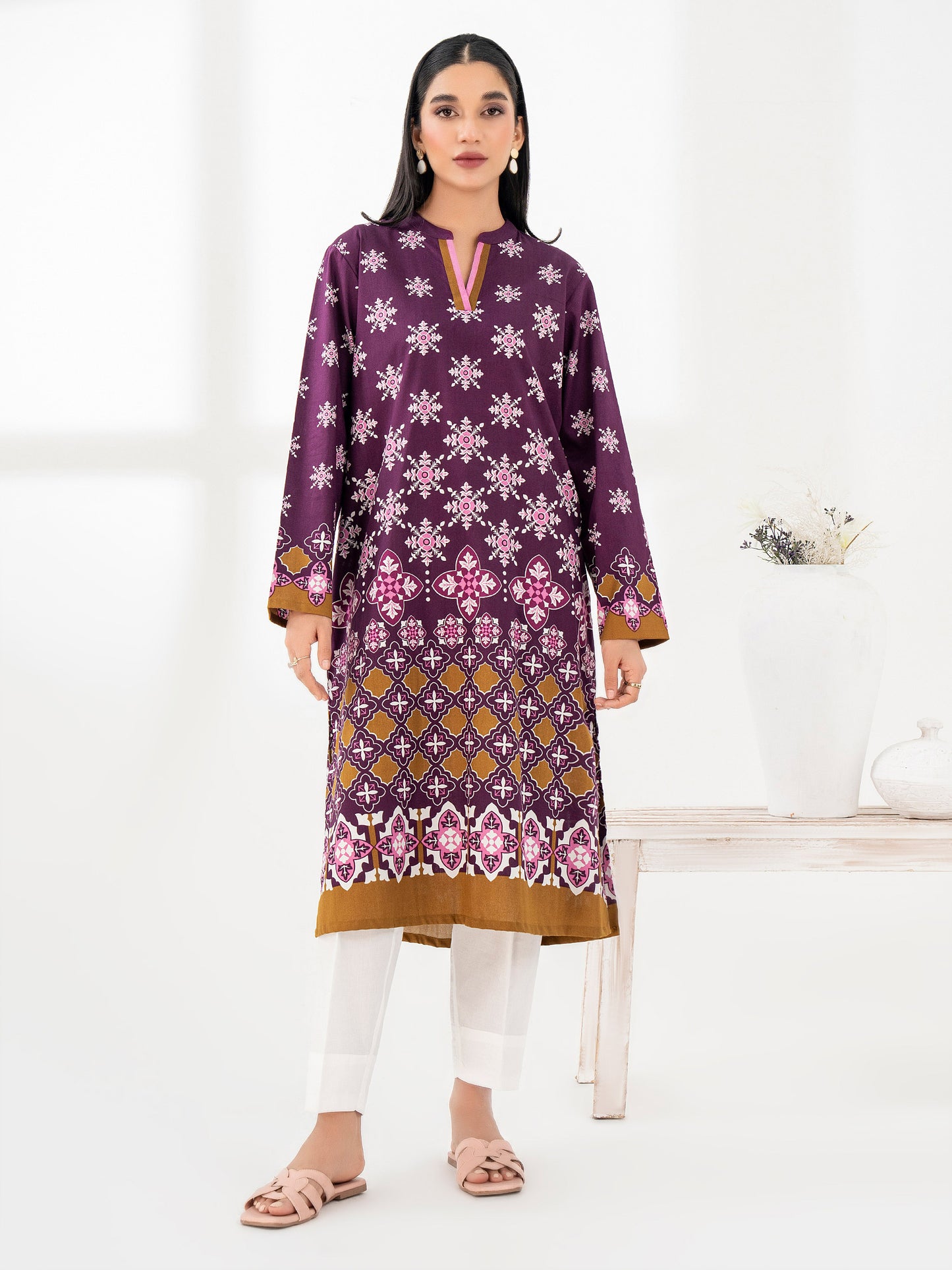 2 Piece Winter Cotton Suit-Printed (Pret)