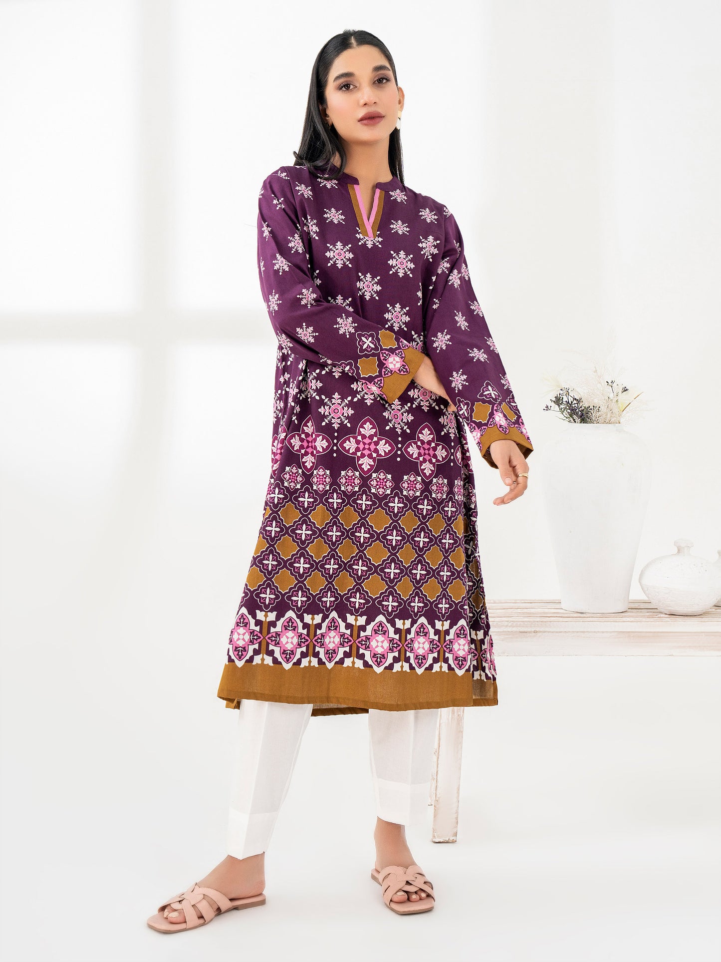 2 Piece Winter Cotton Suit-Printed (Pret)