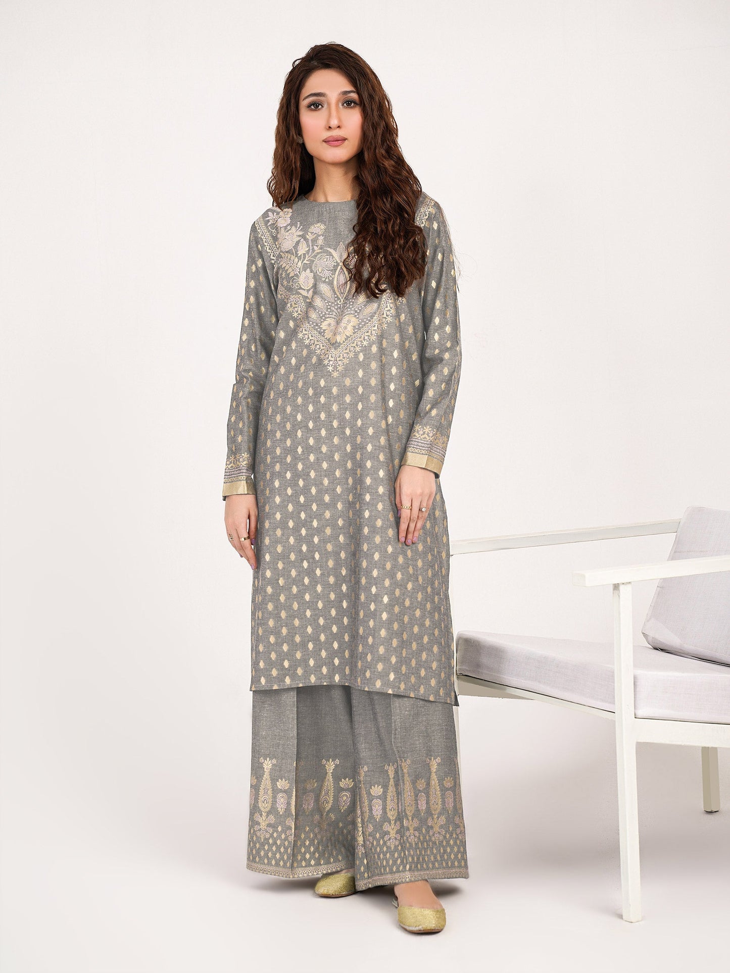 2 Piece Jacquard Suit-Dyed(Pret)