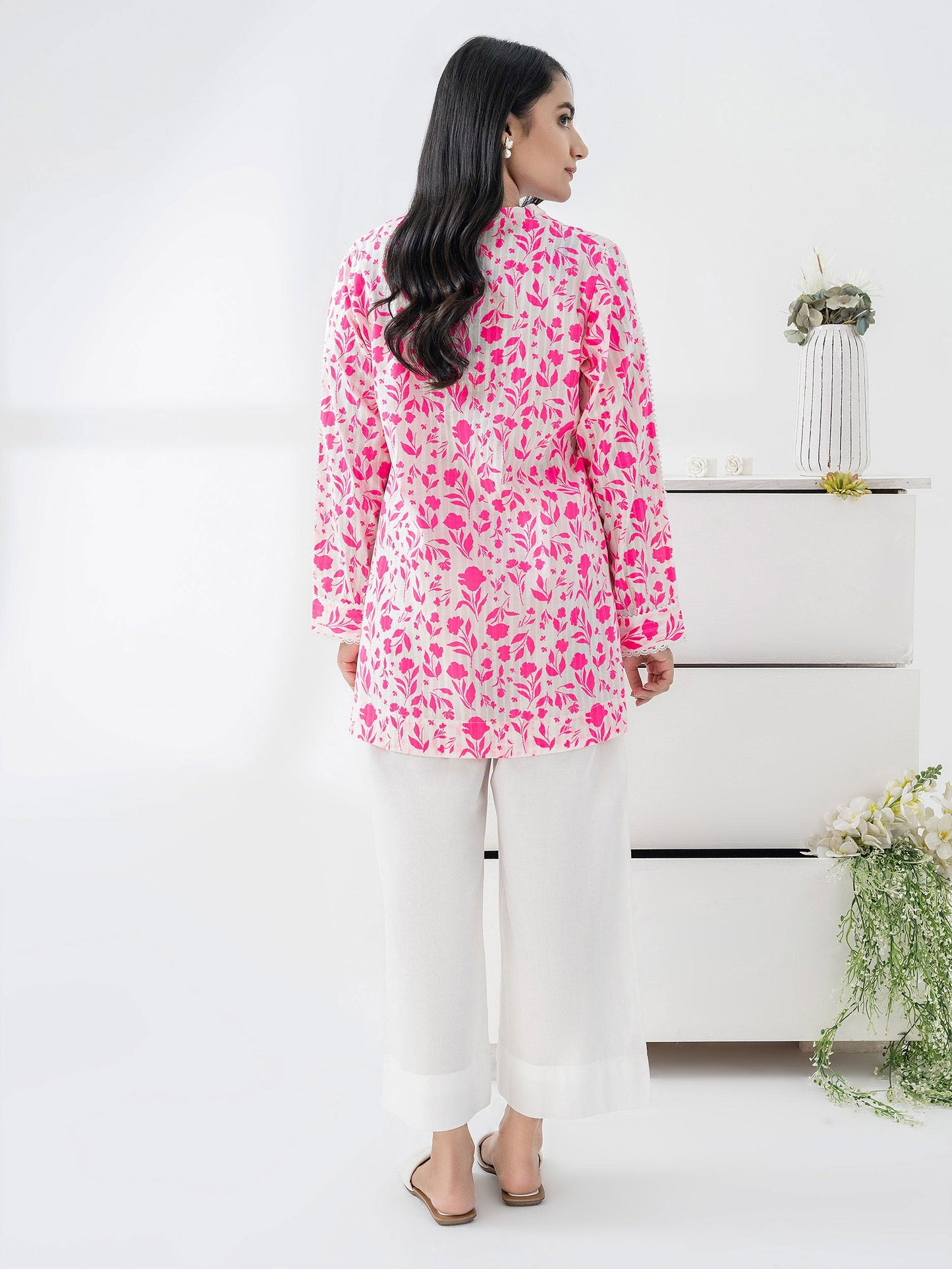 Lawn Kurti-Paste Print (Pret)