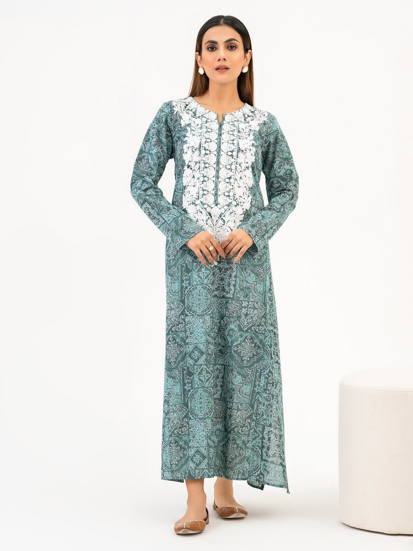 Karandi Shirt-Embroidered (Pret)