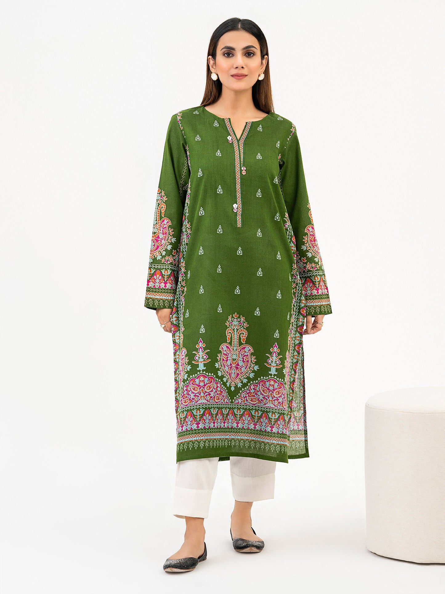 Khaddar Shirt-Printed (Pret)