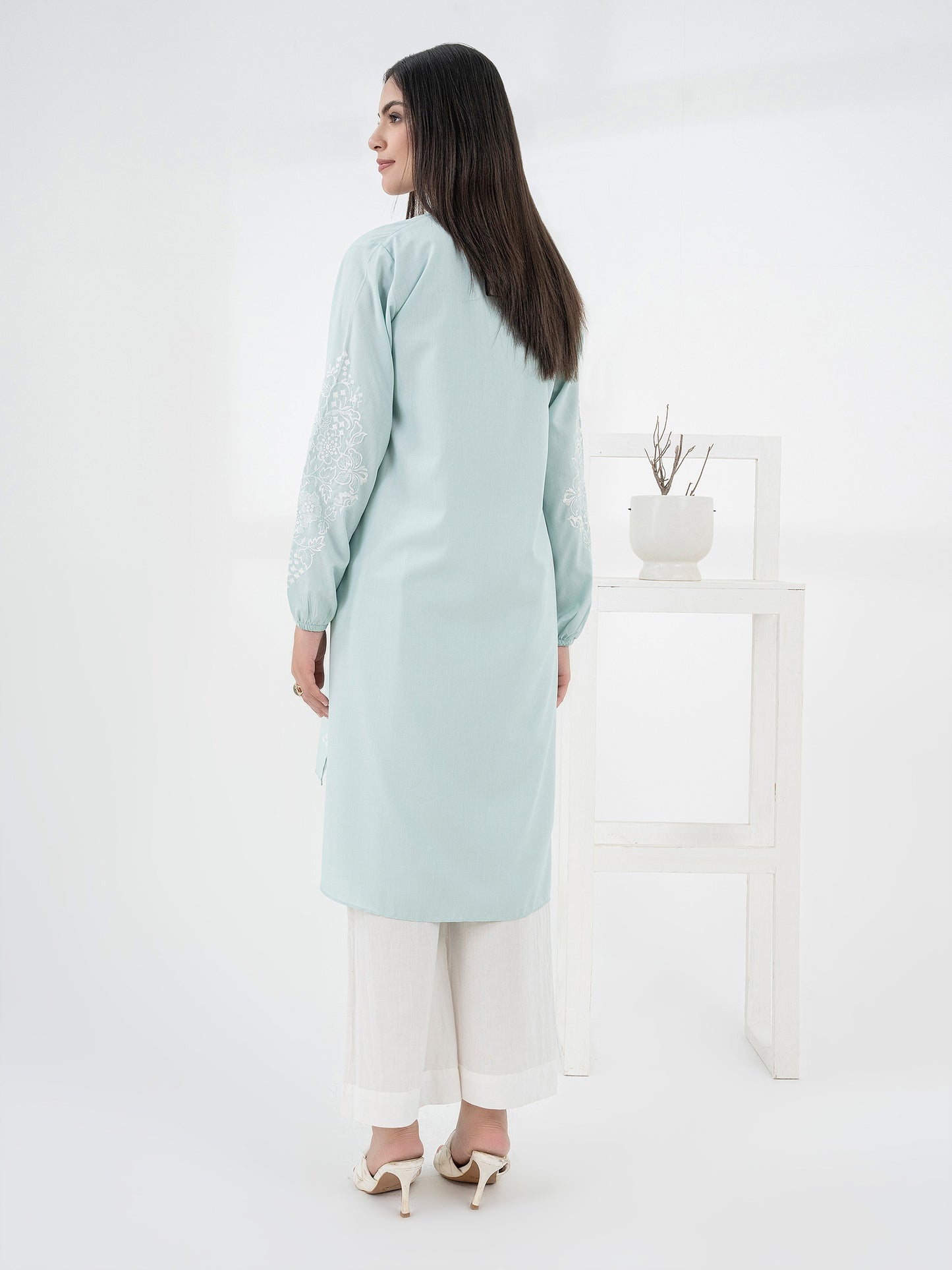 Viscose Shirt-Embroidered (Pret)