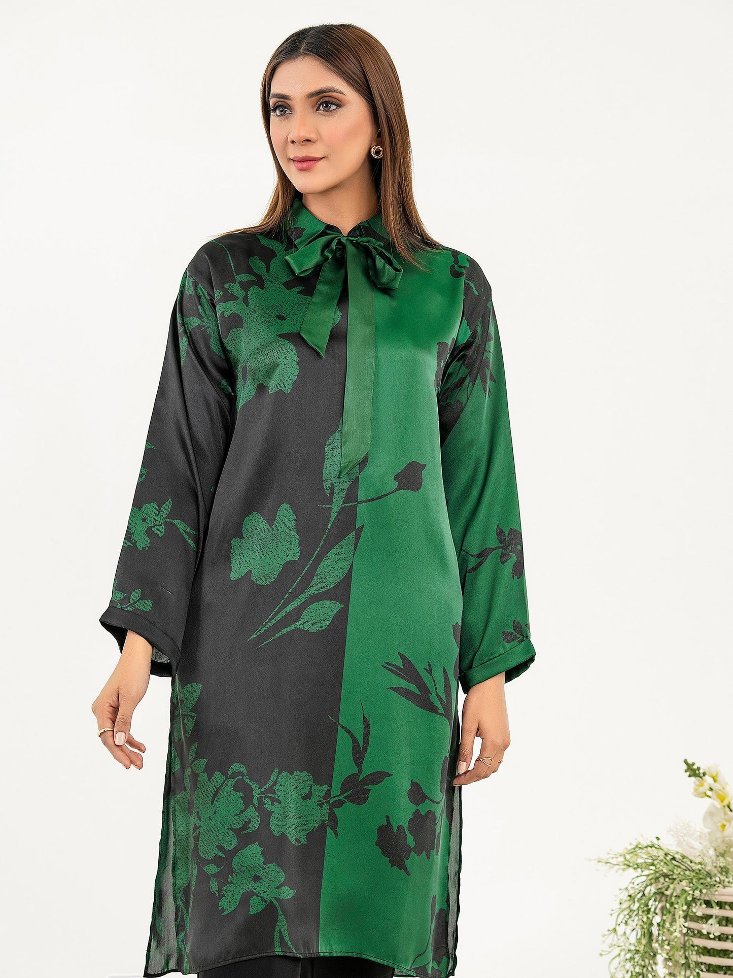 Silk Shirt-Printed (Pret)