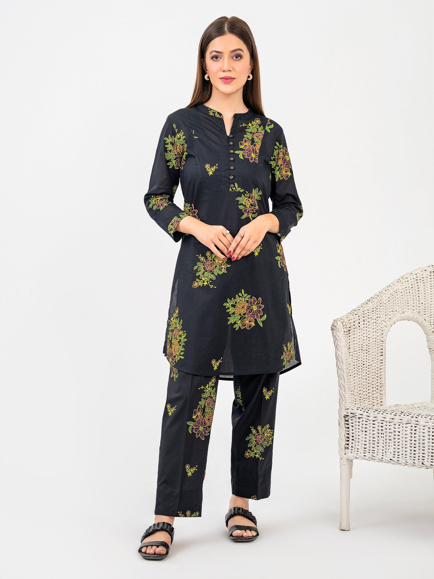 2 Piece Lawn Suit-Paste Print (Pret)