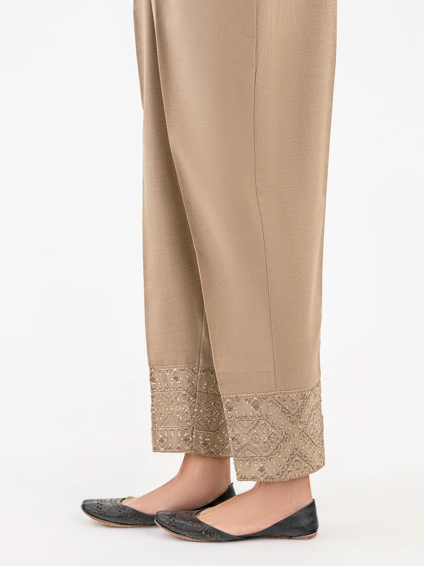 Embroidered Khaddar Trouser(Pret)