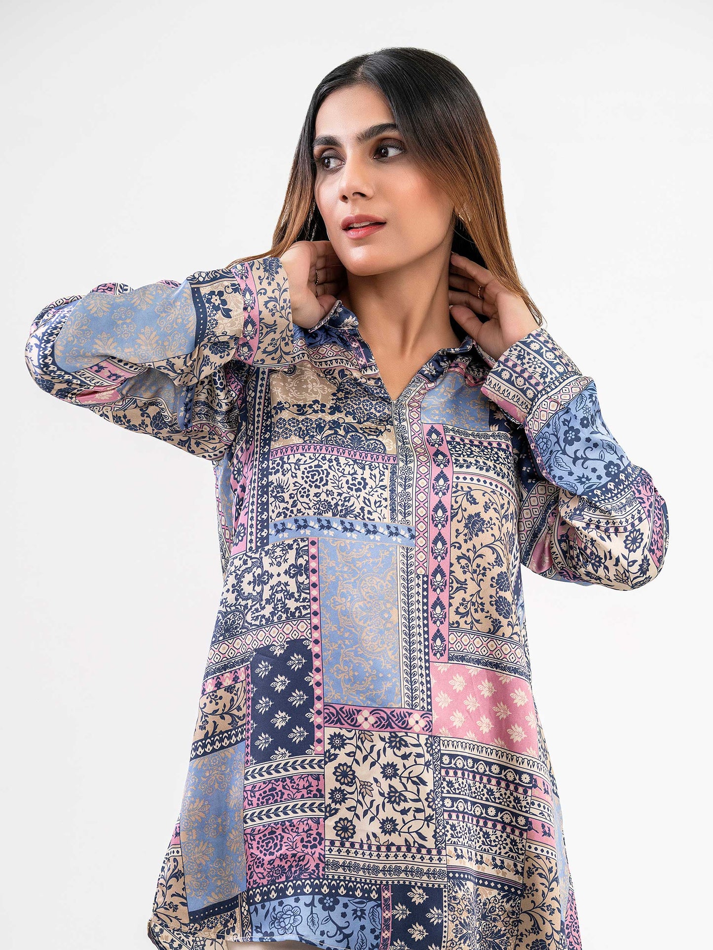 Silk Top-Printed (Pret)