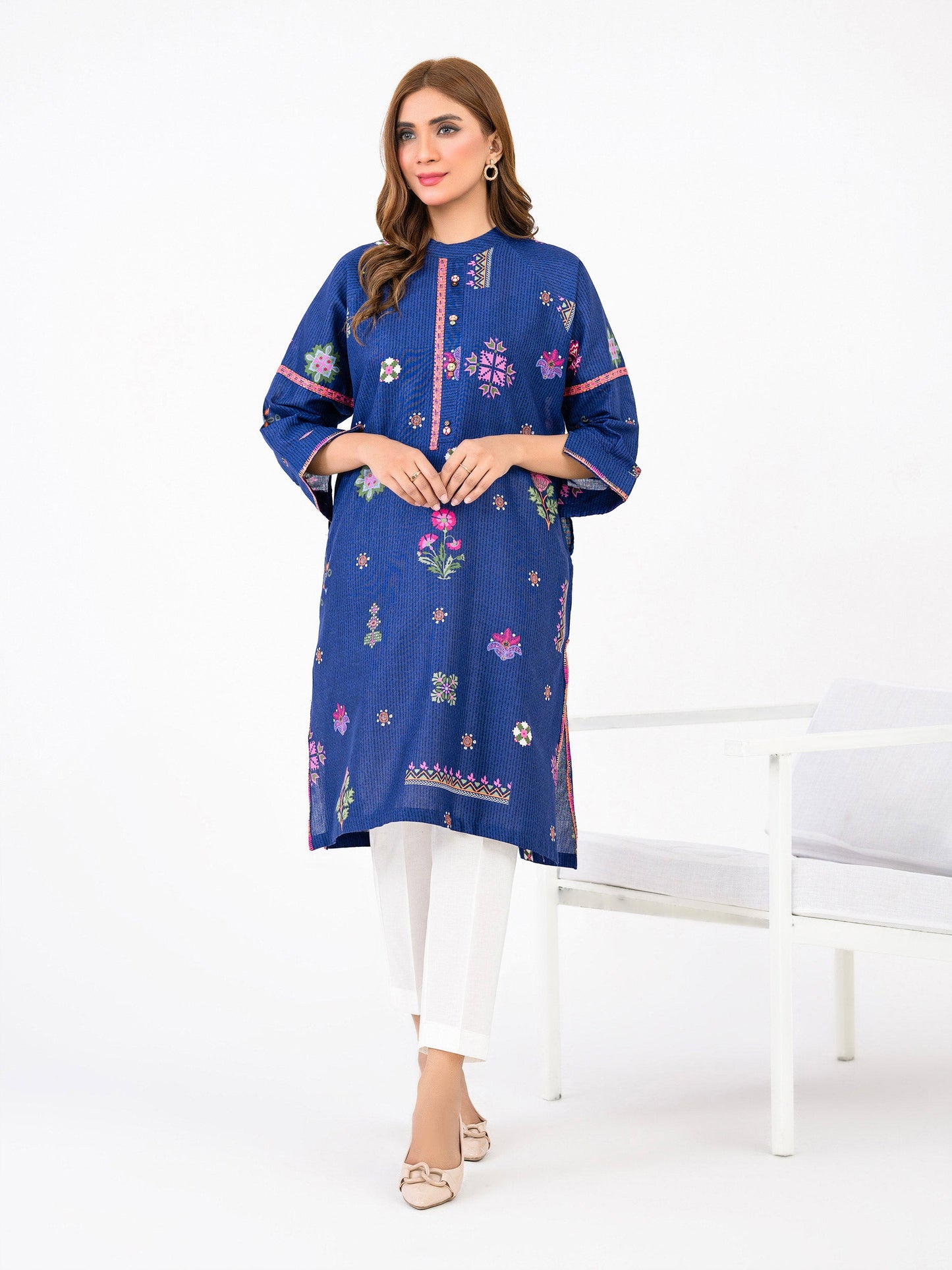 Khaddar Shirt-Embroidered(Pret)