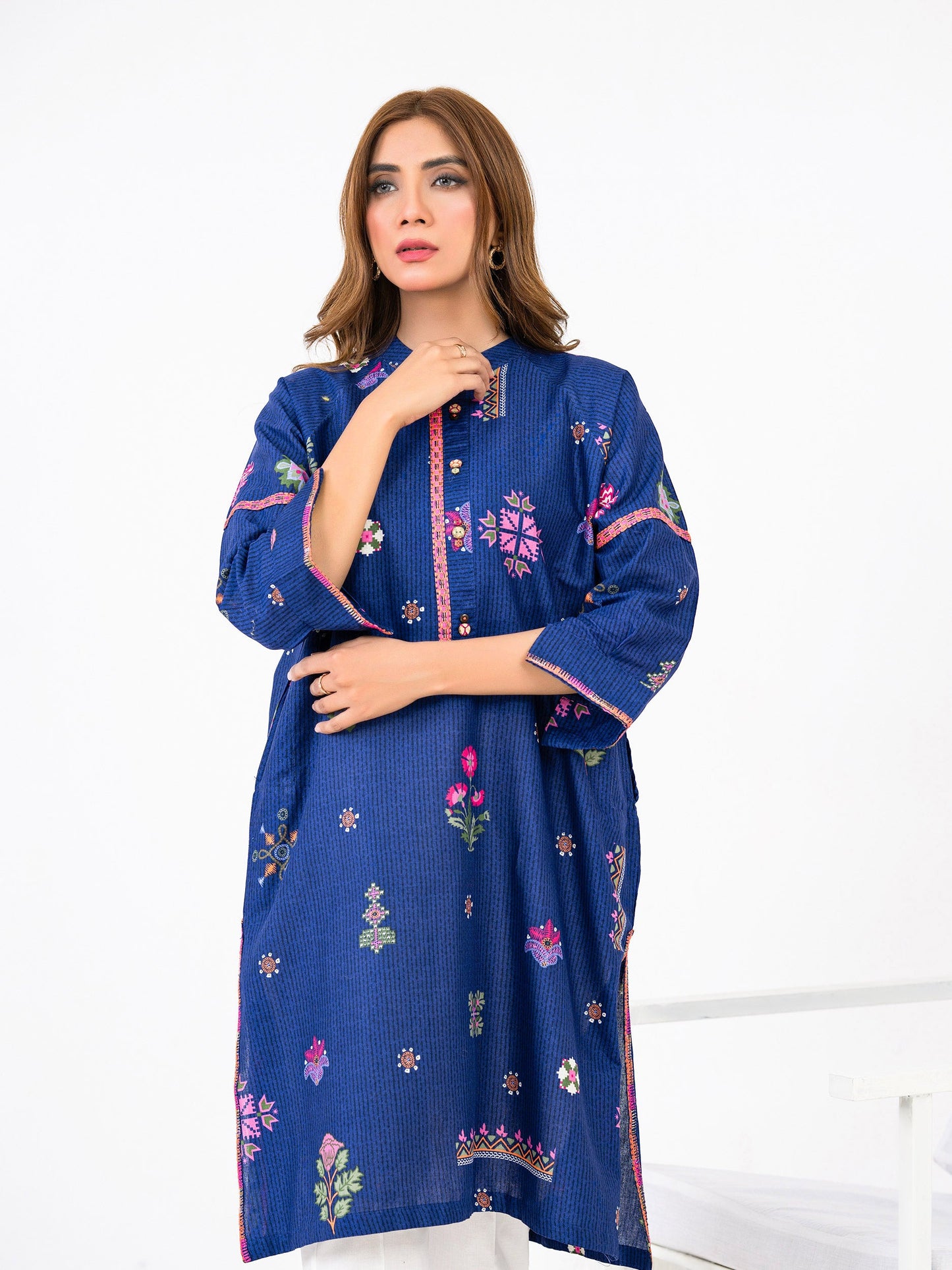 Khaddar Shirt-Embroidered(Pret)